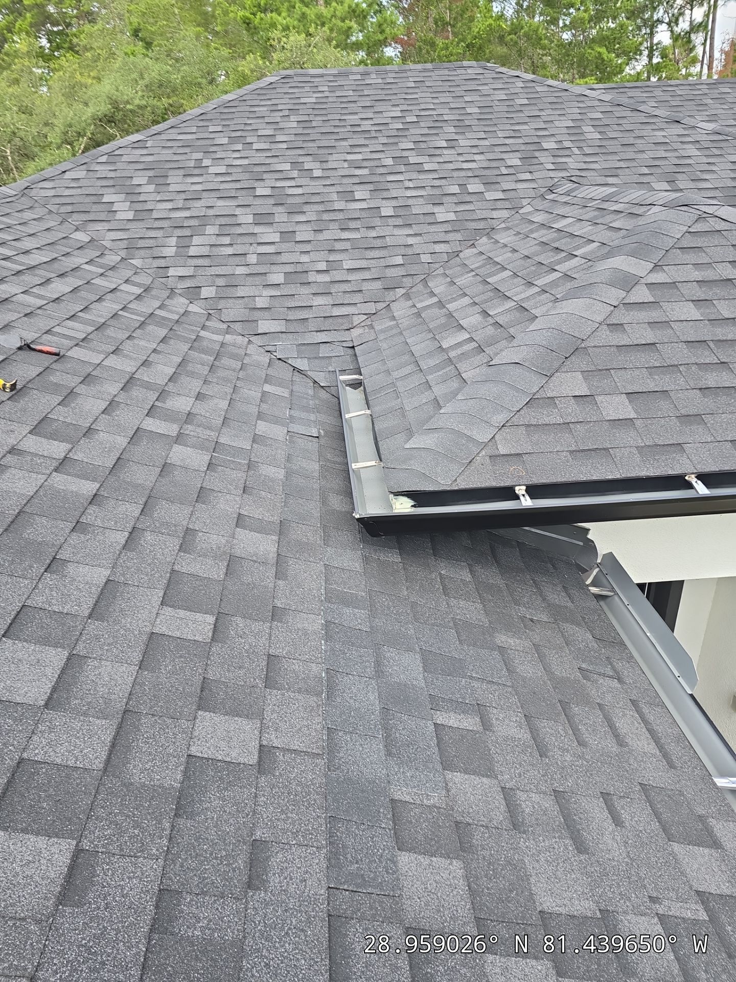 GAF Asphalt Shingle Roof Replacement with Skylight in Eustis by Fortified Roofing Solutions Corp.