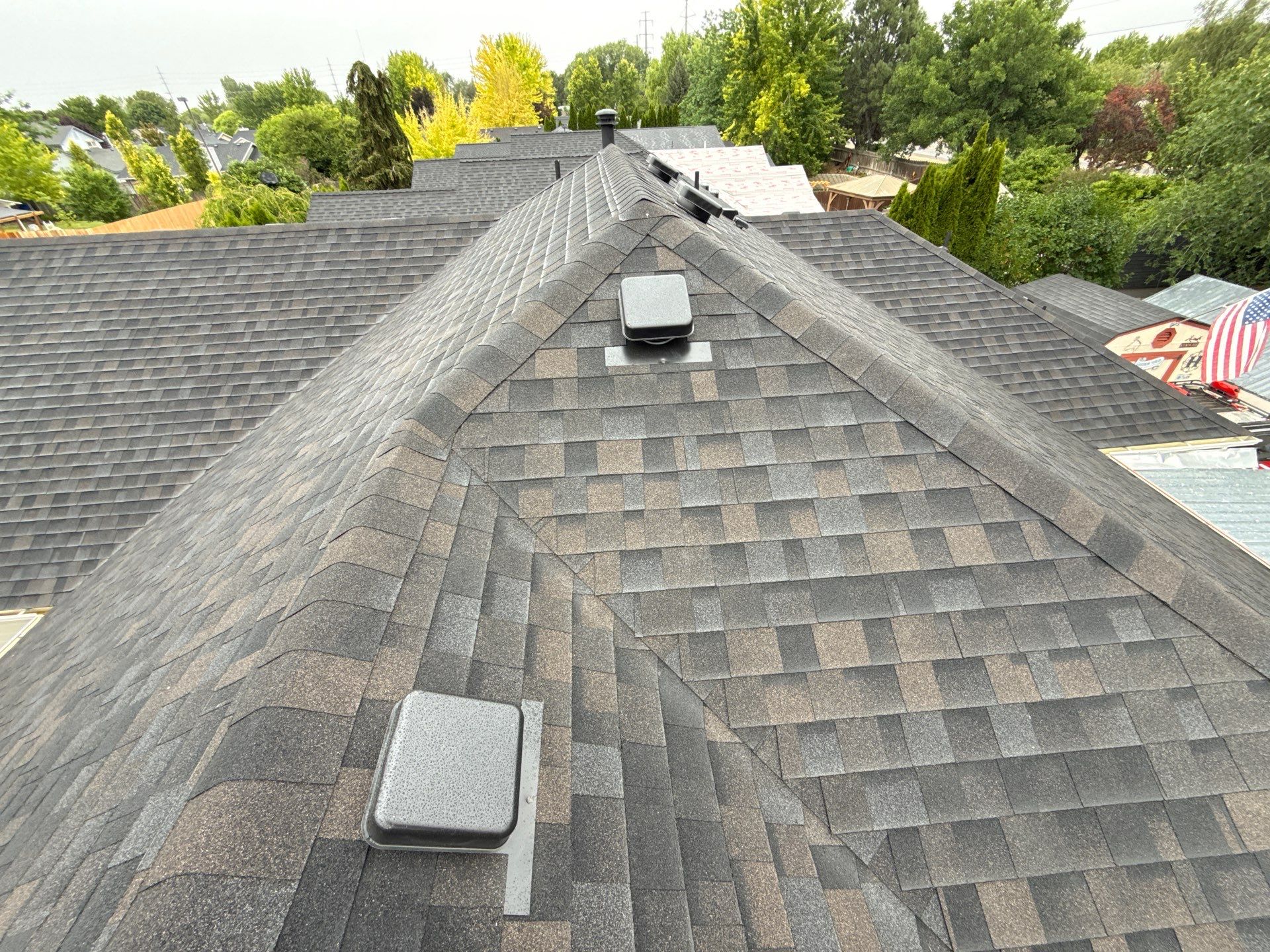 Architectural Shingle Roof Replacement and New Ventilation in Boise by Olive Roofing
