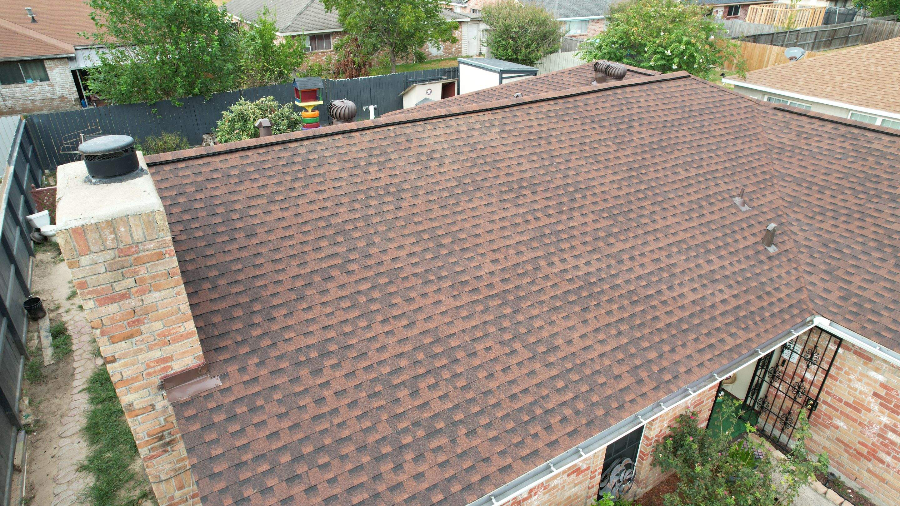 GAF Timberline HDZ Hickory Roof Replacement — Houston, TX by PL Roofing & SB Roofing, LLC.