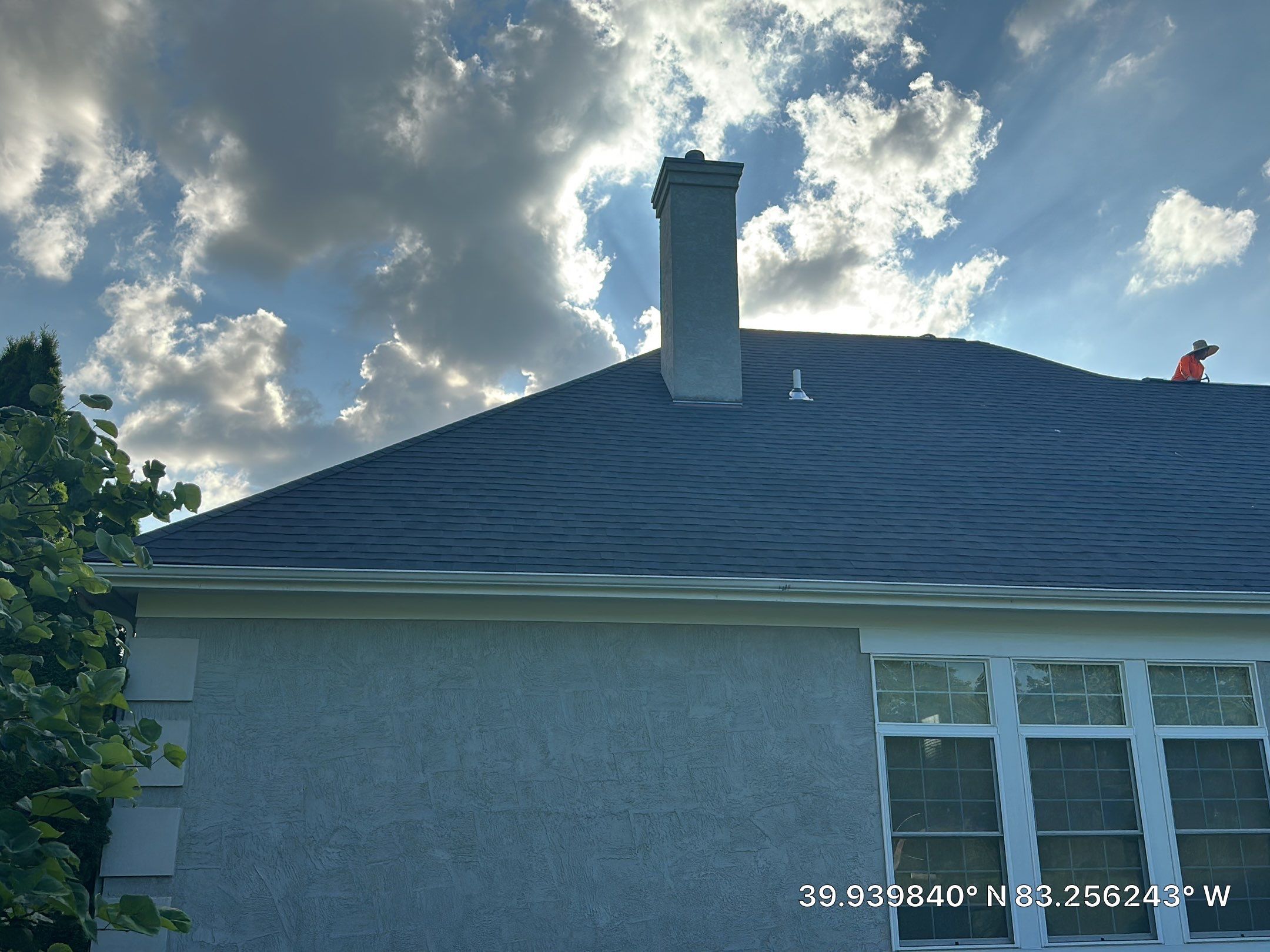 Residential Roofing Installation using Atlas Pinnacle Black Shingles by 614 Exteriors