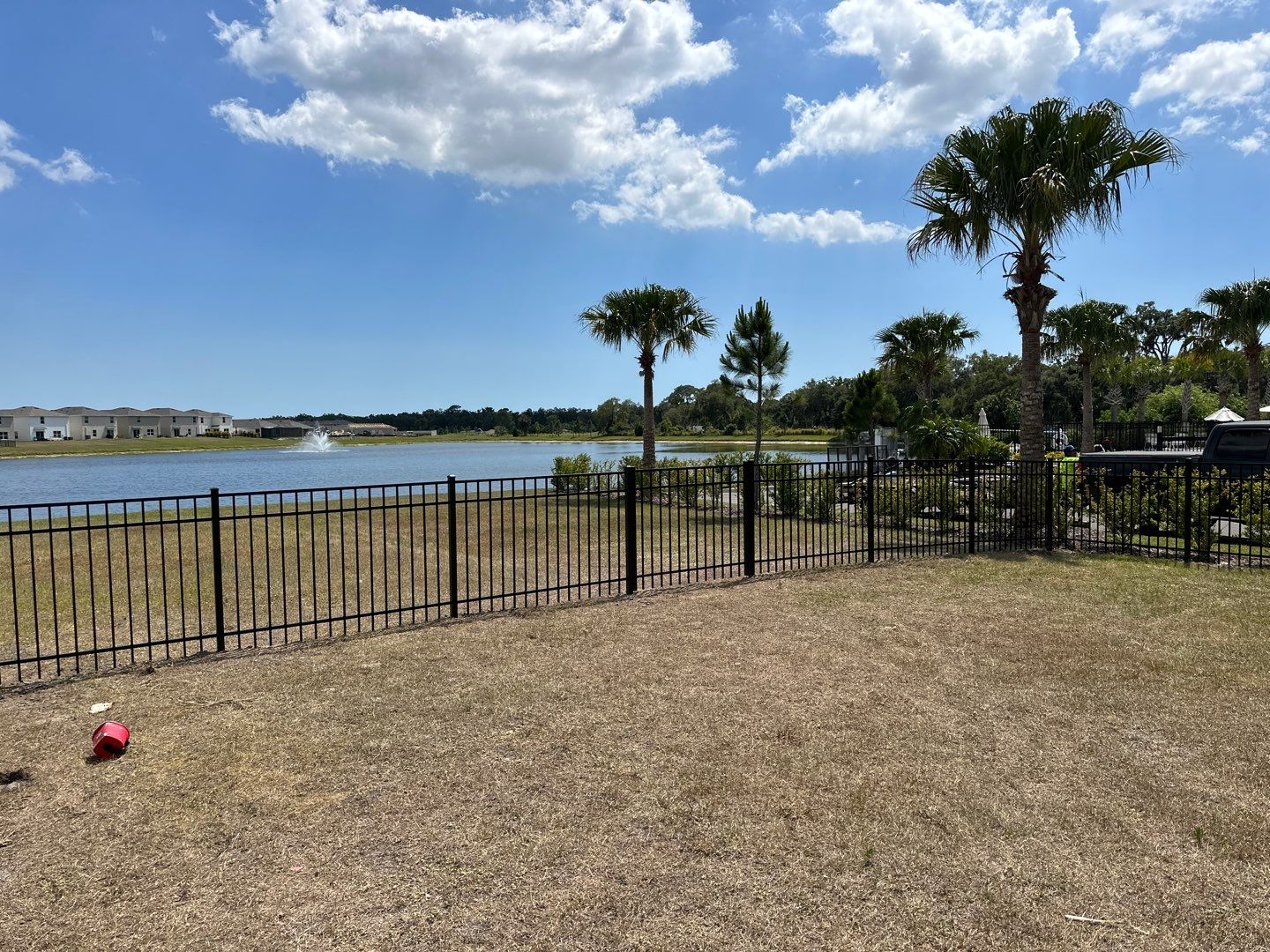 Vinyl Fence Installation using Vinyl Fence and Black 3 Rail Aluminum Fence  by Asap fence and gates, LLC
