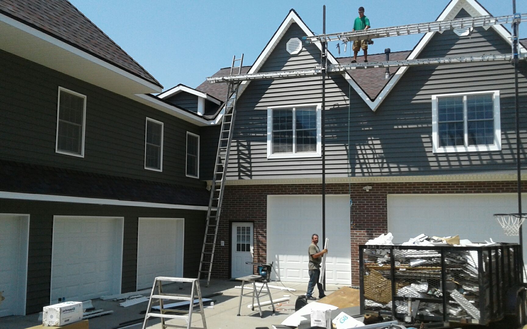 ROOF SIDING GUTTER REPLACEMENT after major Stom  using Owens Corning Duration and Alside Prodigy Siding by Gorilla Exteriors Contracting, LLC