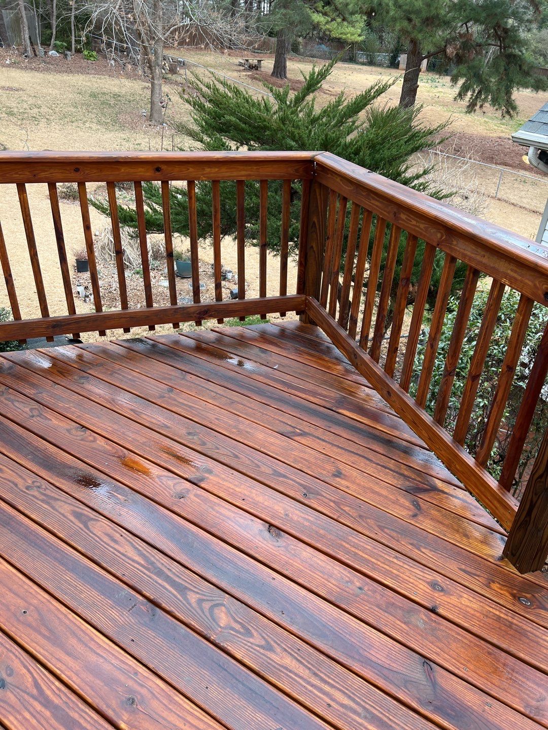 Coated Deck using Wood Sealant by DuraSeal