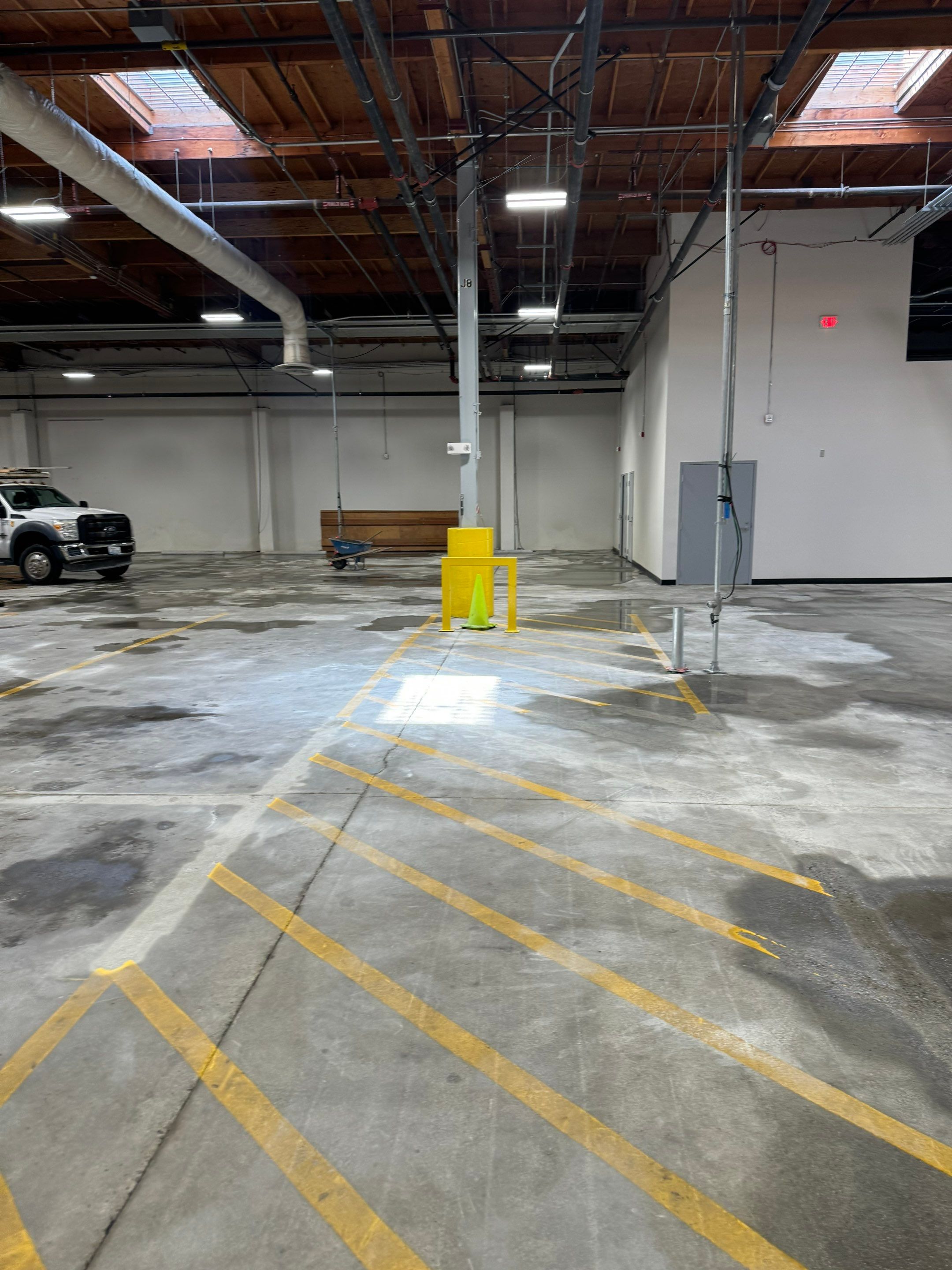 USPS Asphalt Patch Repair, Indoor Parking Lot Sandblast, Outdoor Parking Lot Sealcoating & Indoor/Outdoor Parking Lot Striping  by Jireh Asphalt & Concrete Inc 