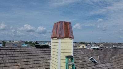 Chimney Chase using Copper