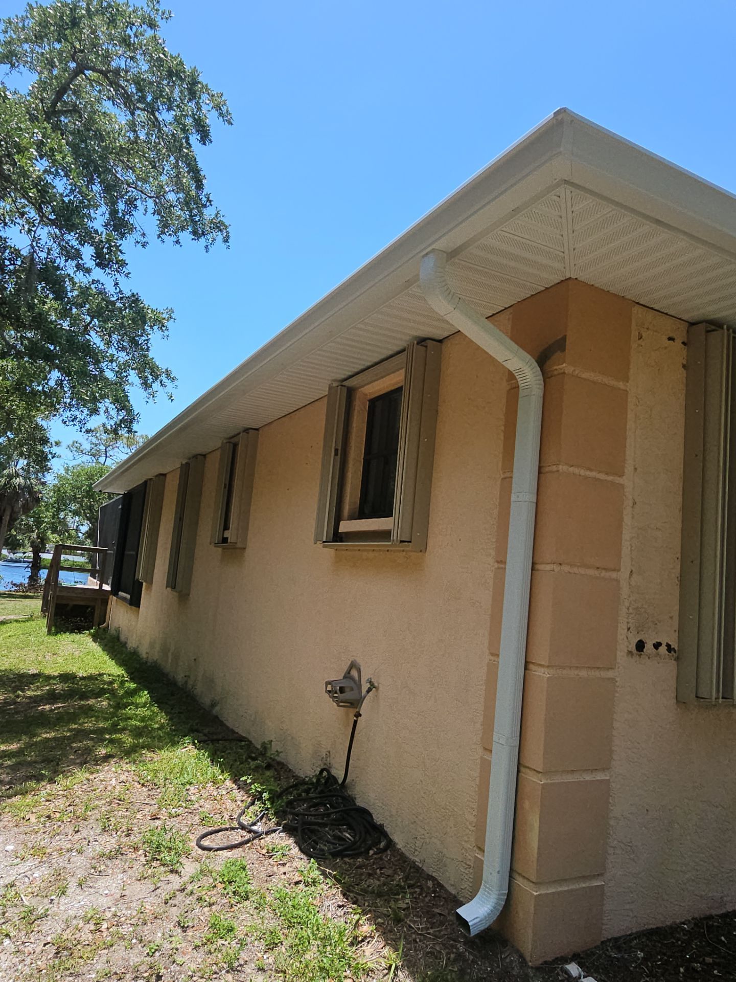 Gutter & Soffit Project in Englewood, FL by Gutter Professors