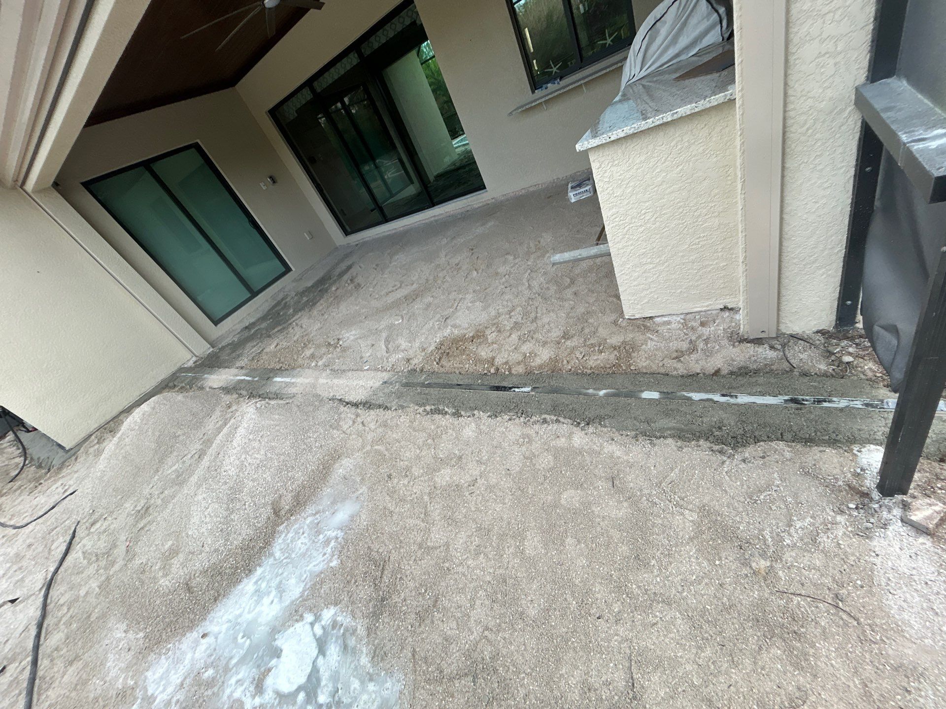 Pool Deck Renovation | Pool Coping & Tile Upgrade | Textured Marble Natural Stone - Bonita National Golf & Country Club by Old Town Pavers Llc