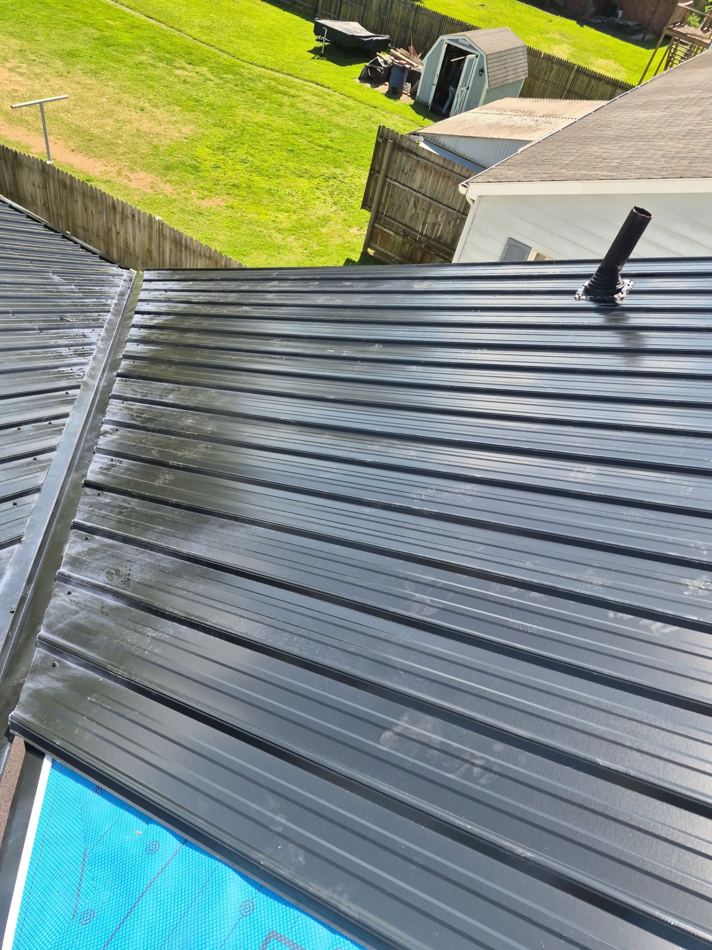 Residential Roofing Installation using Metal by Rainstoppers Roofing