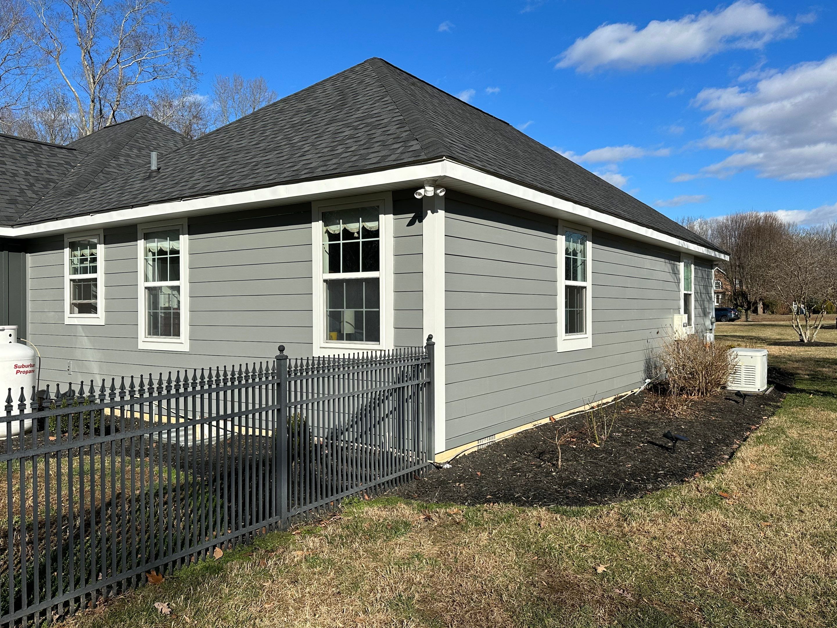 Grey Slate Siding using JH Batten Smooth by ExteriorPros