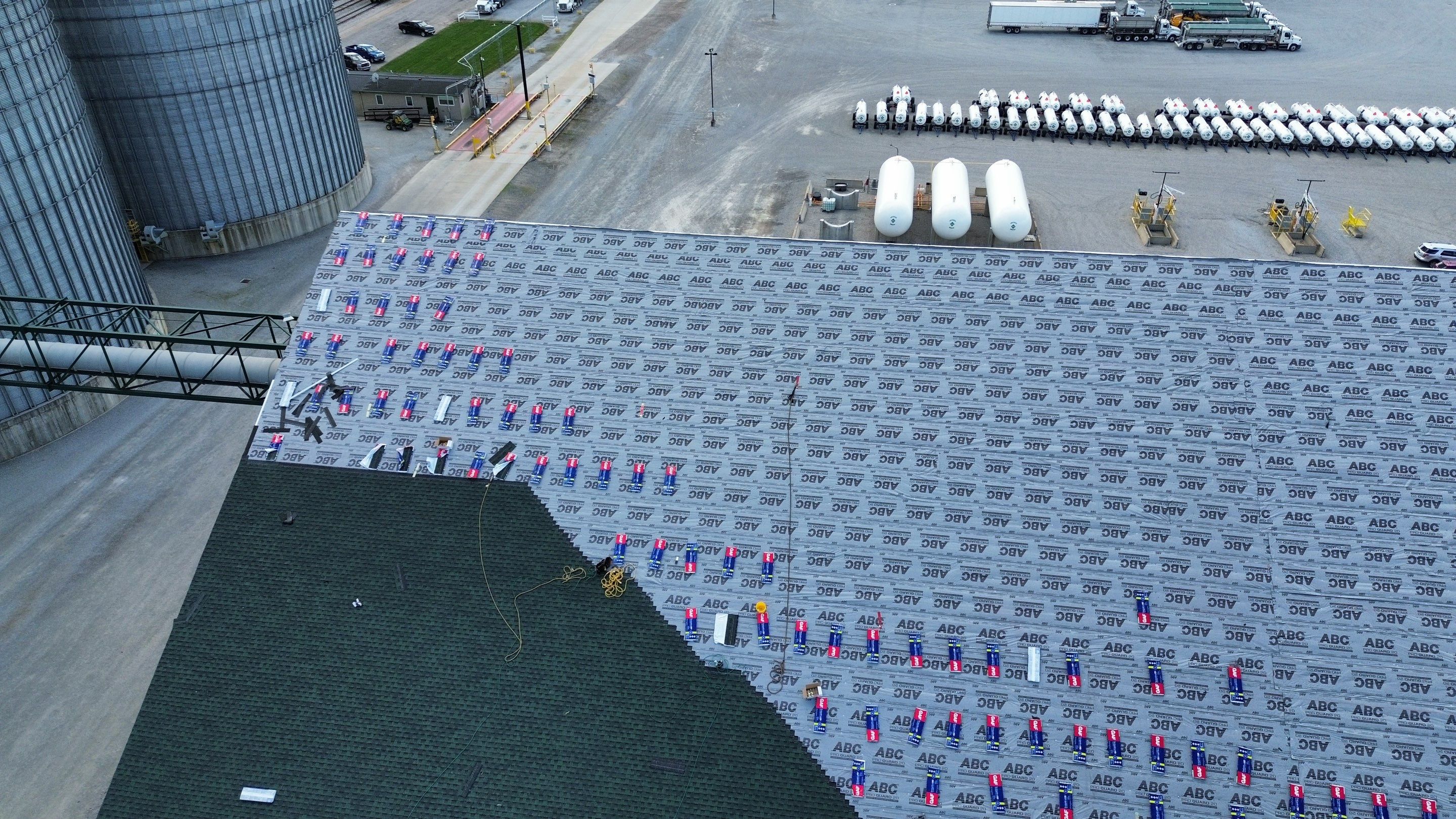 Commercial Roofing Installation using Timberline HDZ Shingles - Hunter Green by RoofX 