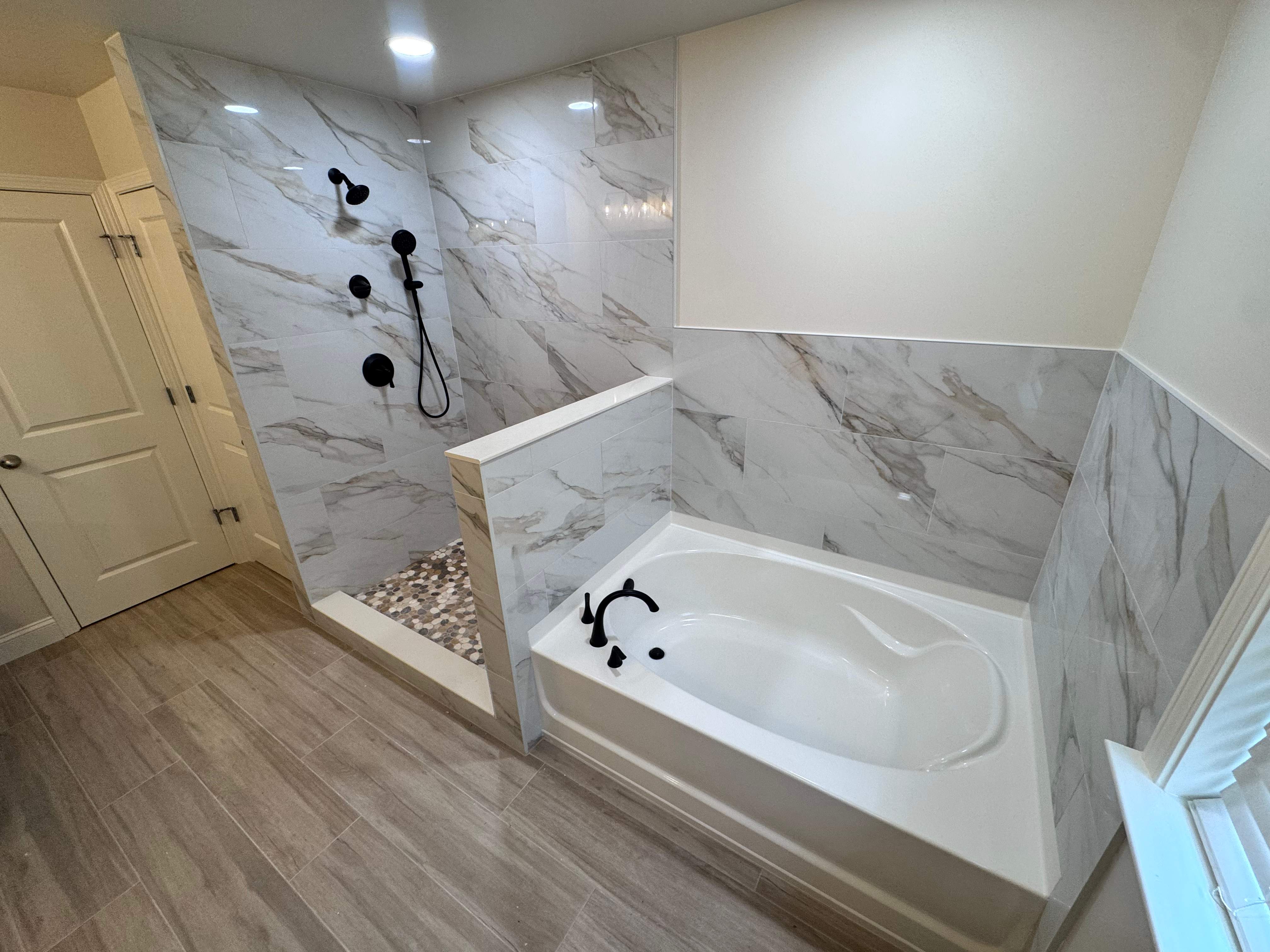 Master bathroom renovation by Prudencio