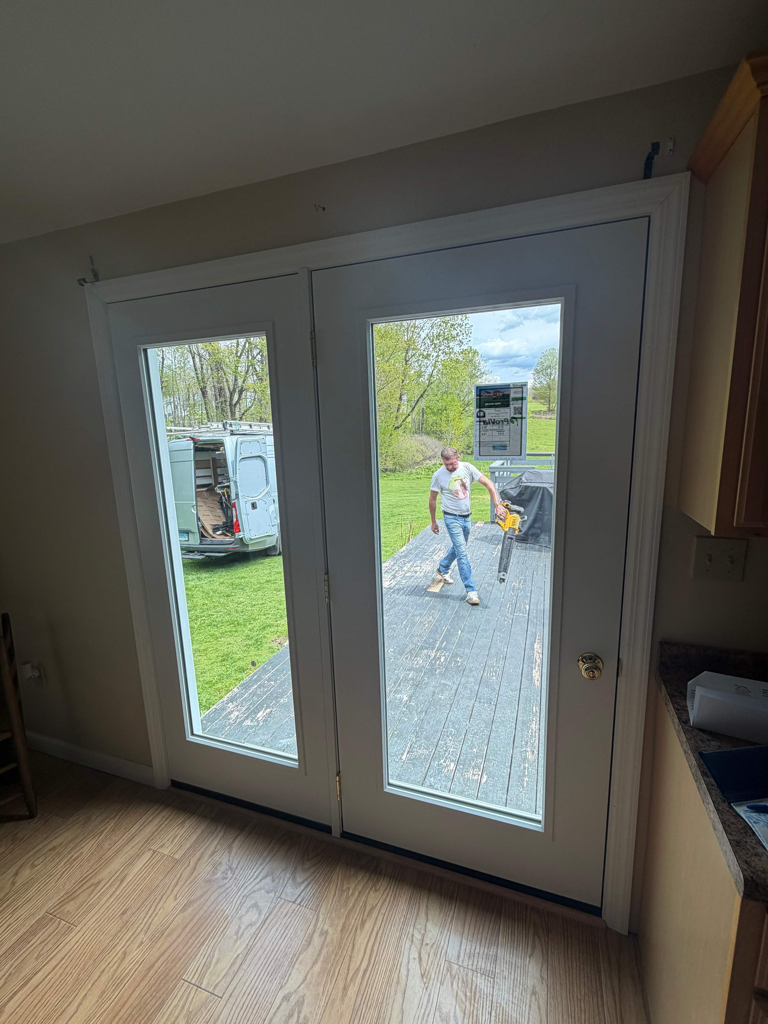 Entry door upgrade by DiGiorgi Roofing and Siding Inc