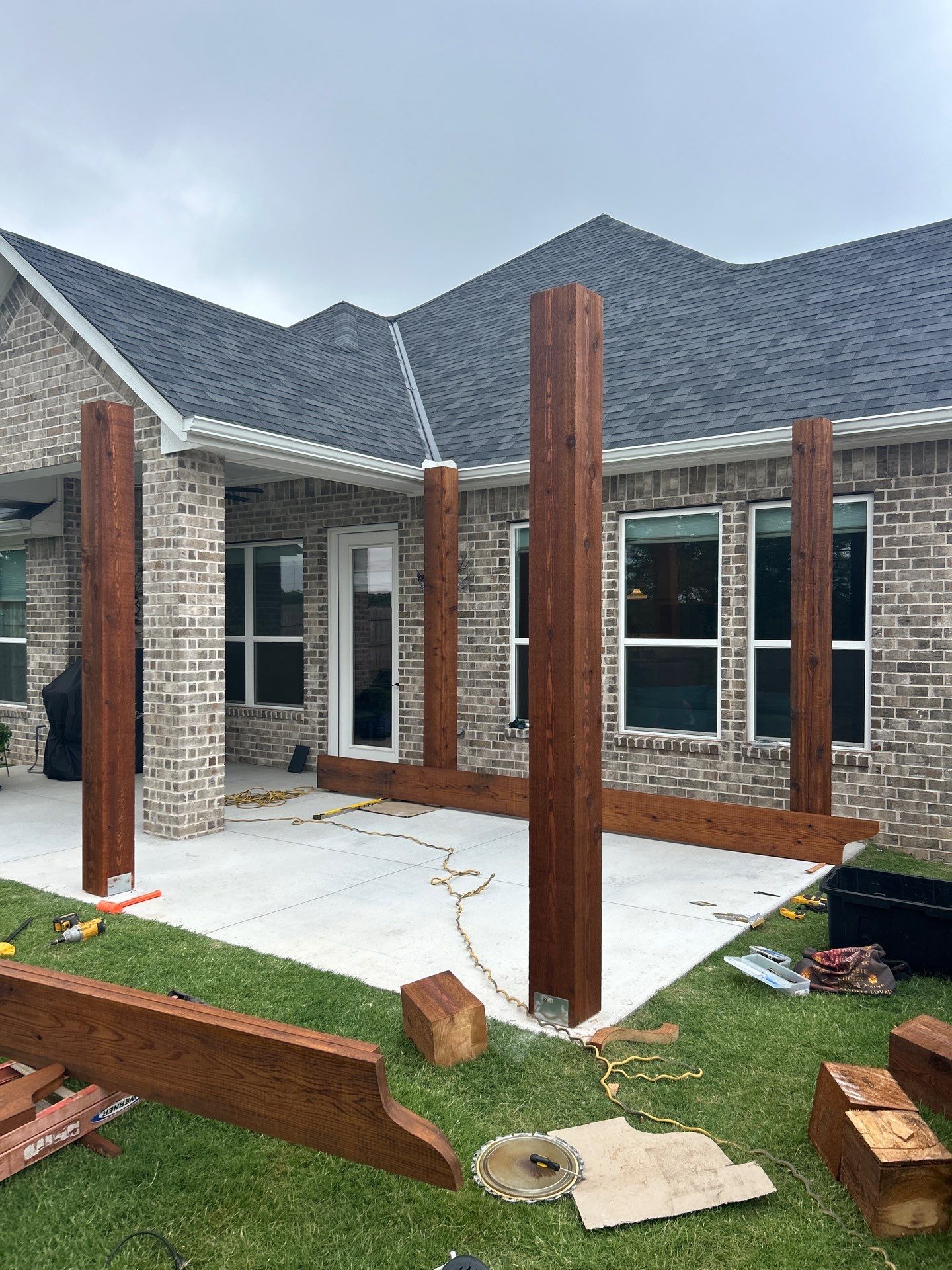 Pergola Build in Edmond, OK by McCann's Roofing and Construction