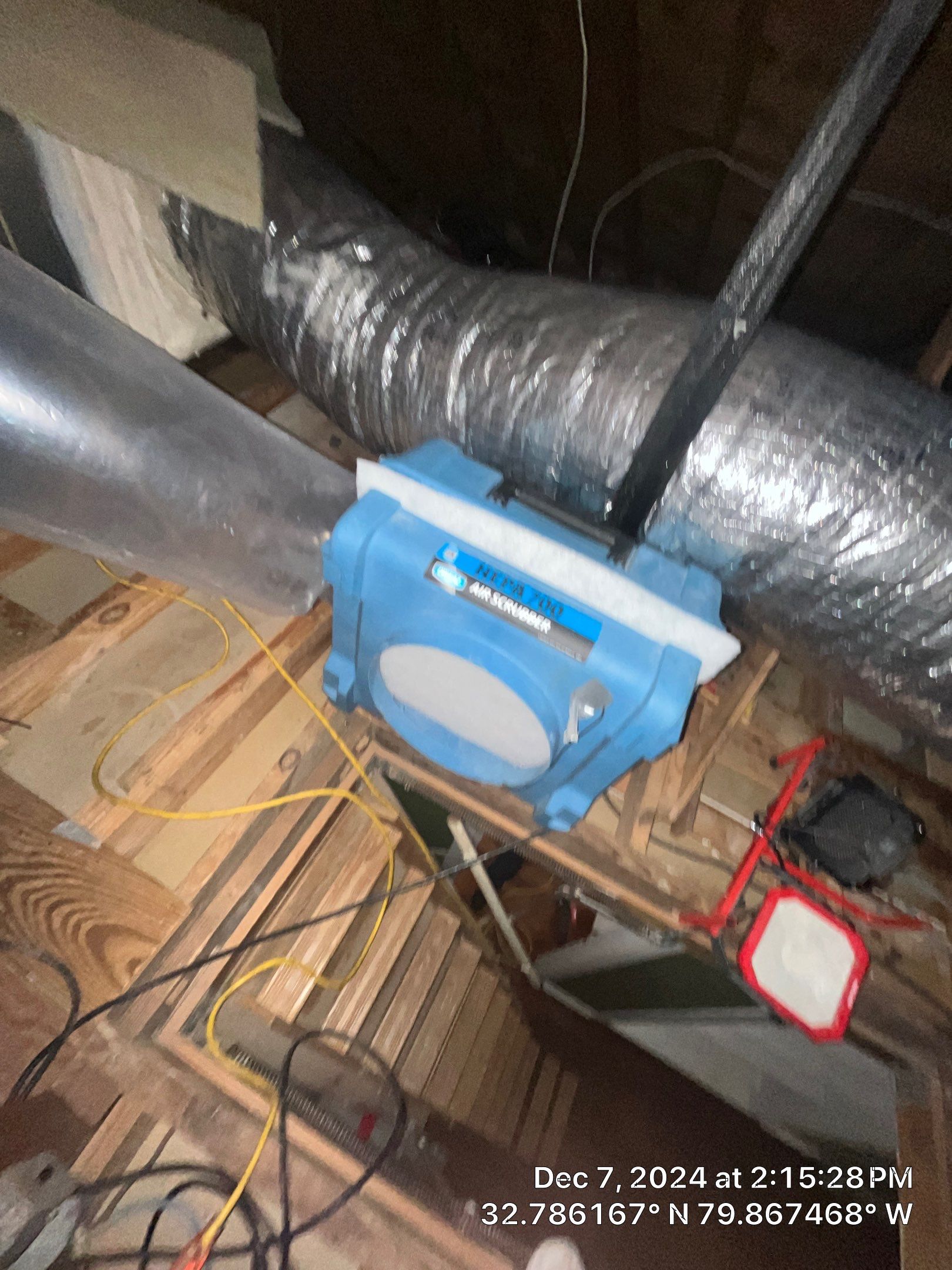 Abatement level clean of non-ACM vermiculite insulation by EAS Environmental, LLC.