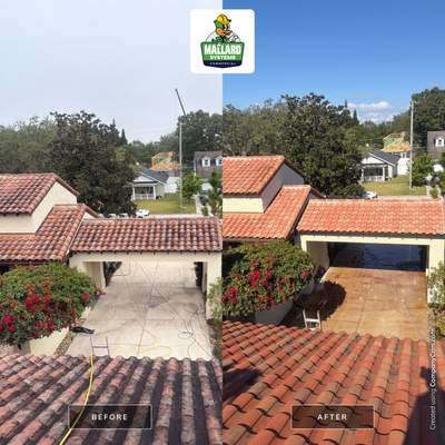 Barrel Tile Roof Cleaning