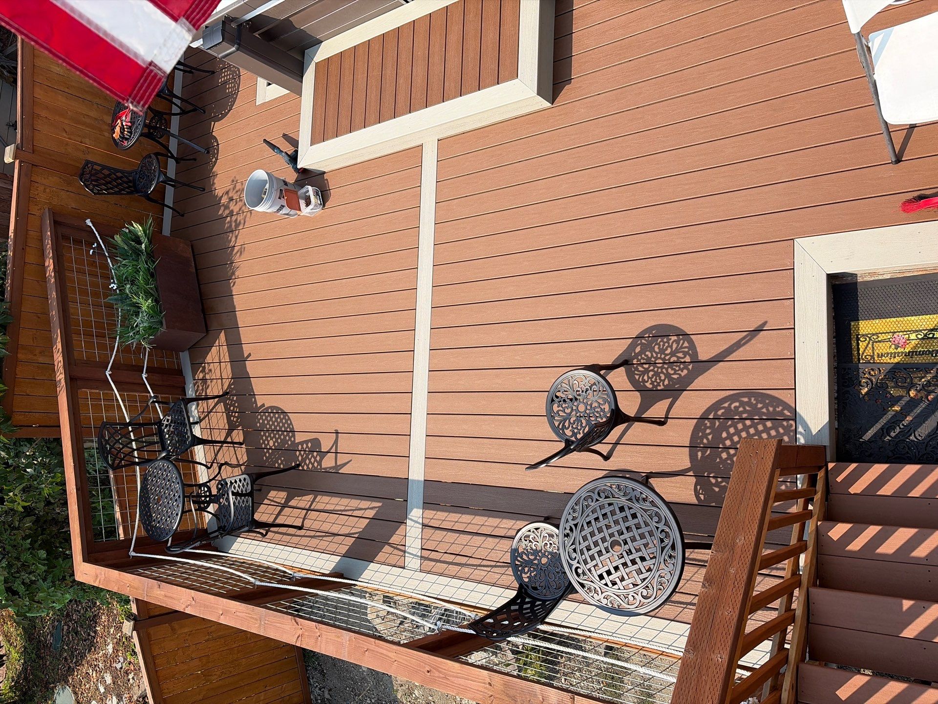 Tacoma Custom Composite Deck and Hot Tub Surround with Retaining Wall by Emerald City Energy 