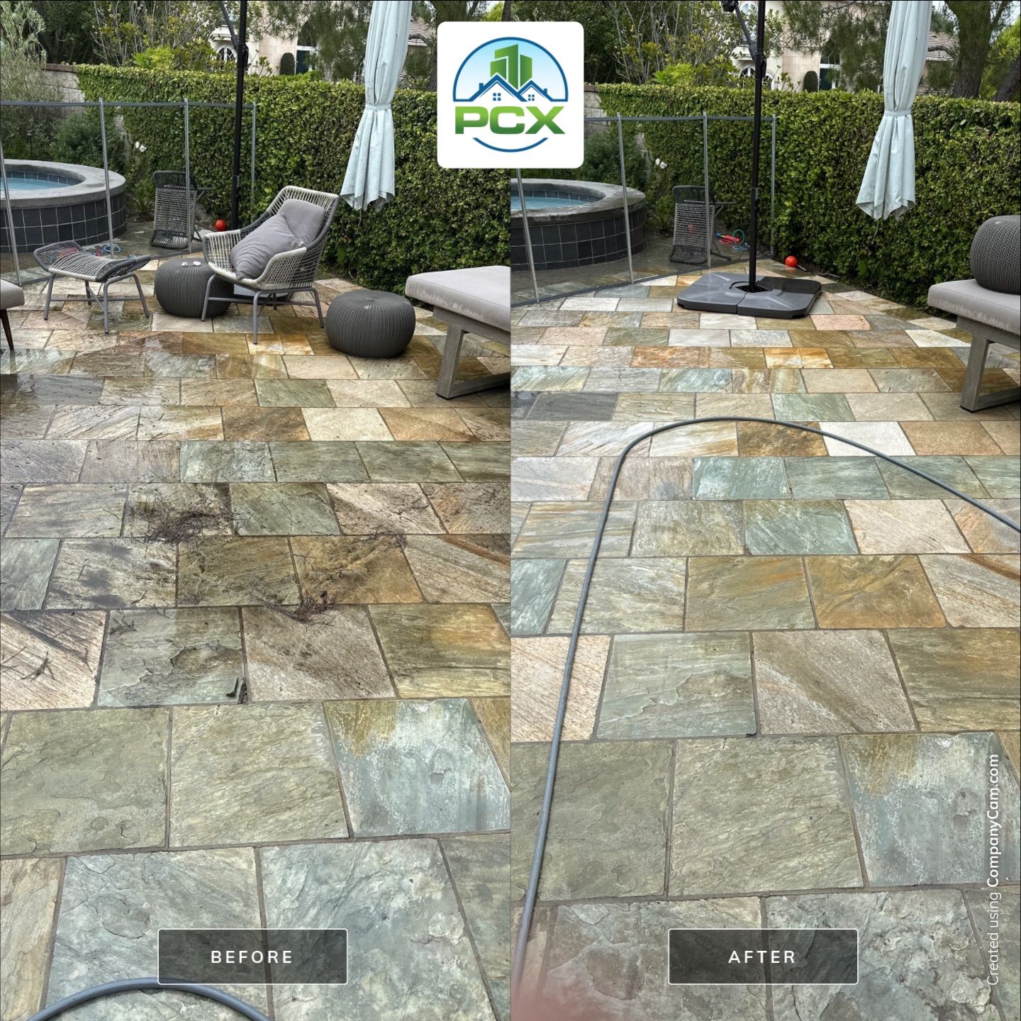 No chemical pressure wash by Property Cleaning Experts
