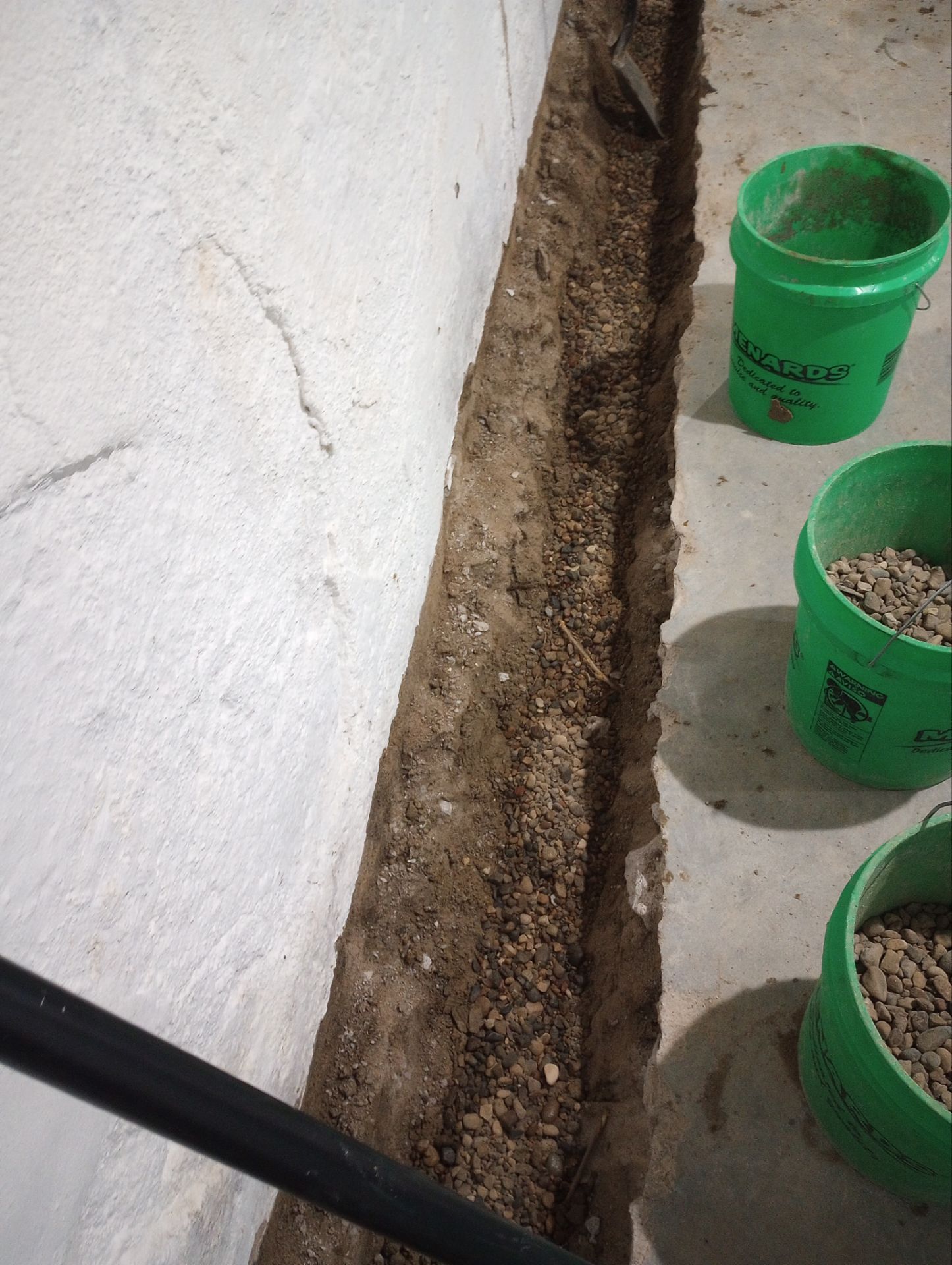 Interior Drain Tile & Wall Drainage in Northeast Minneapolis by Waterproofing Northeast