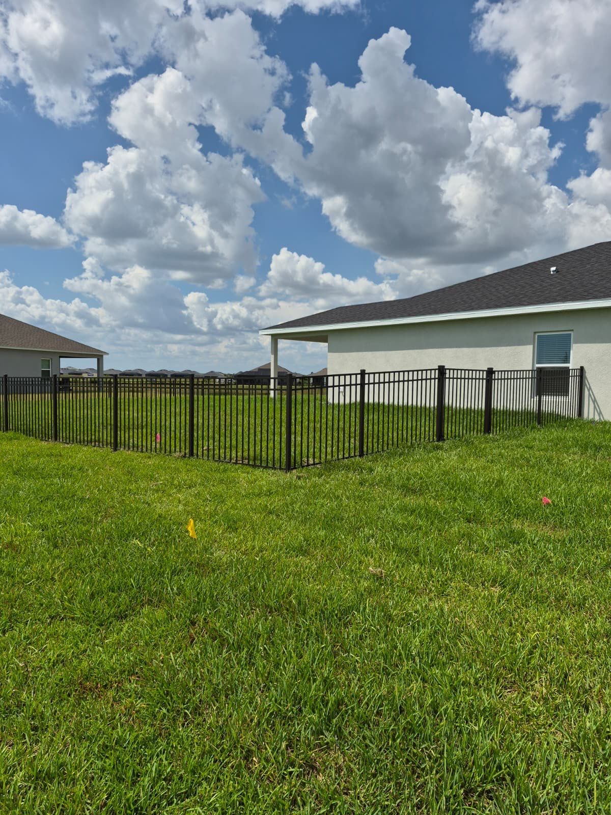 Black Aluminum Picket Fence Installation for Punta Gorda Residence by True Fence LLC
