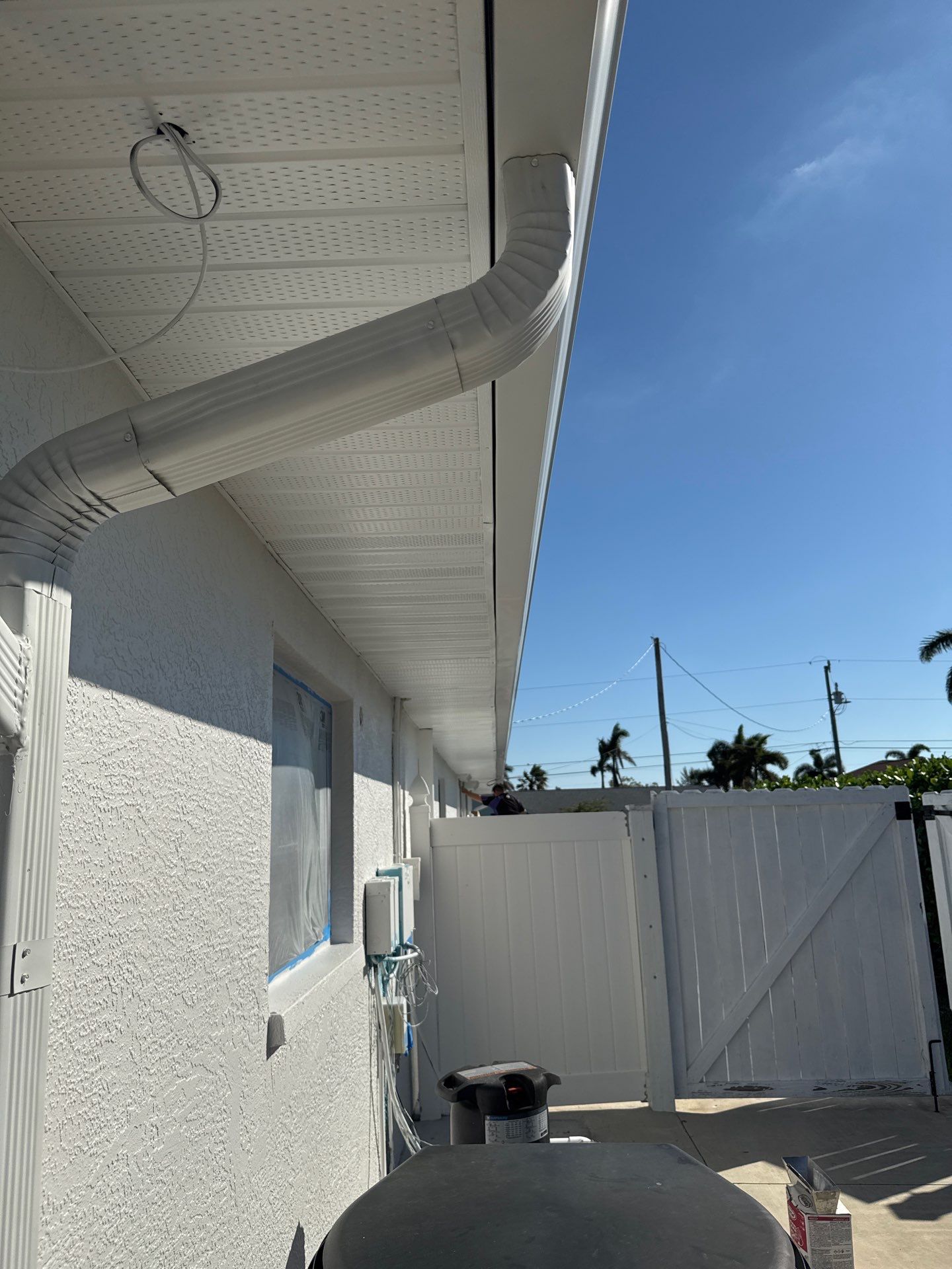 Residential Seamless Gutter Upgrade in Cape Coral FL by Gutter Professors