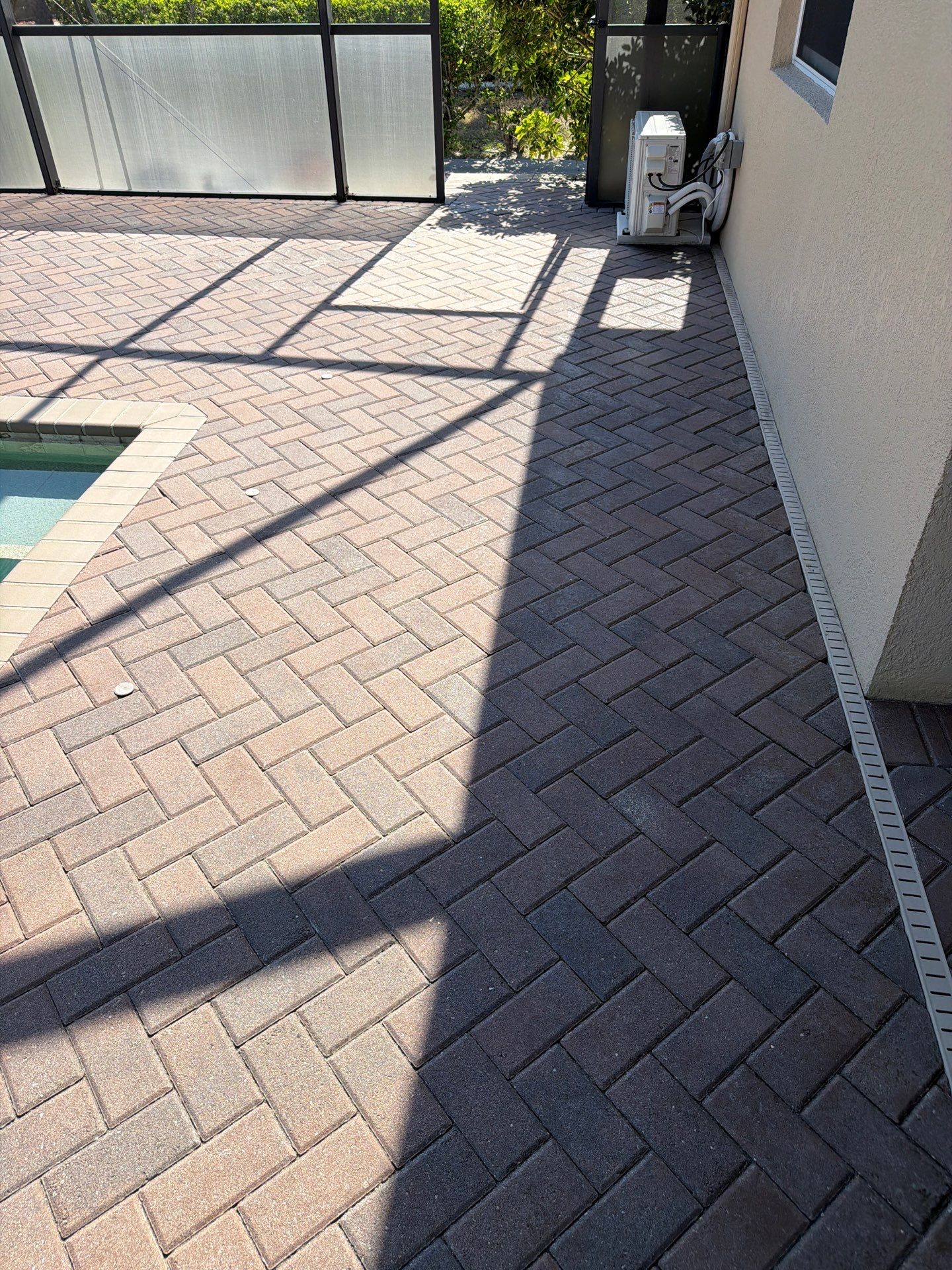 Paver Pool Deck Stripping and Sealing Project in Sun City Center by Supreme Paver Experts