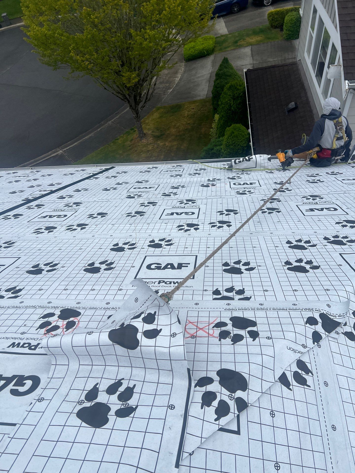 Residential Roofing Installation using GAF UHDZ Shingles by Roofing Formula LLC