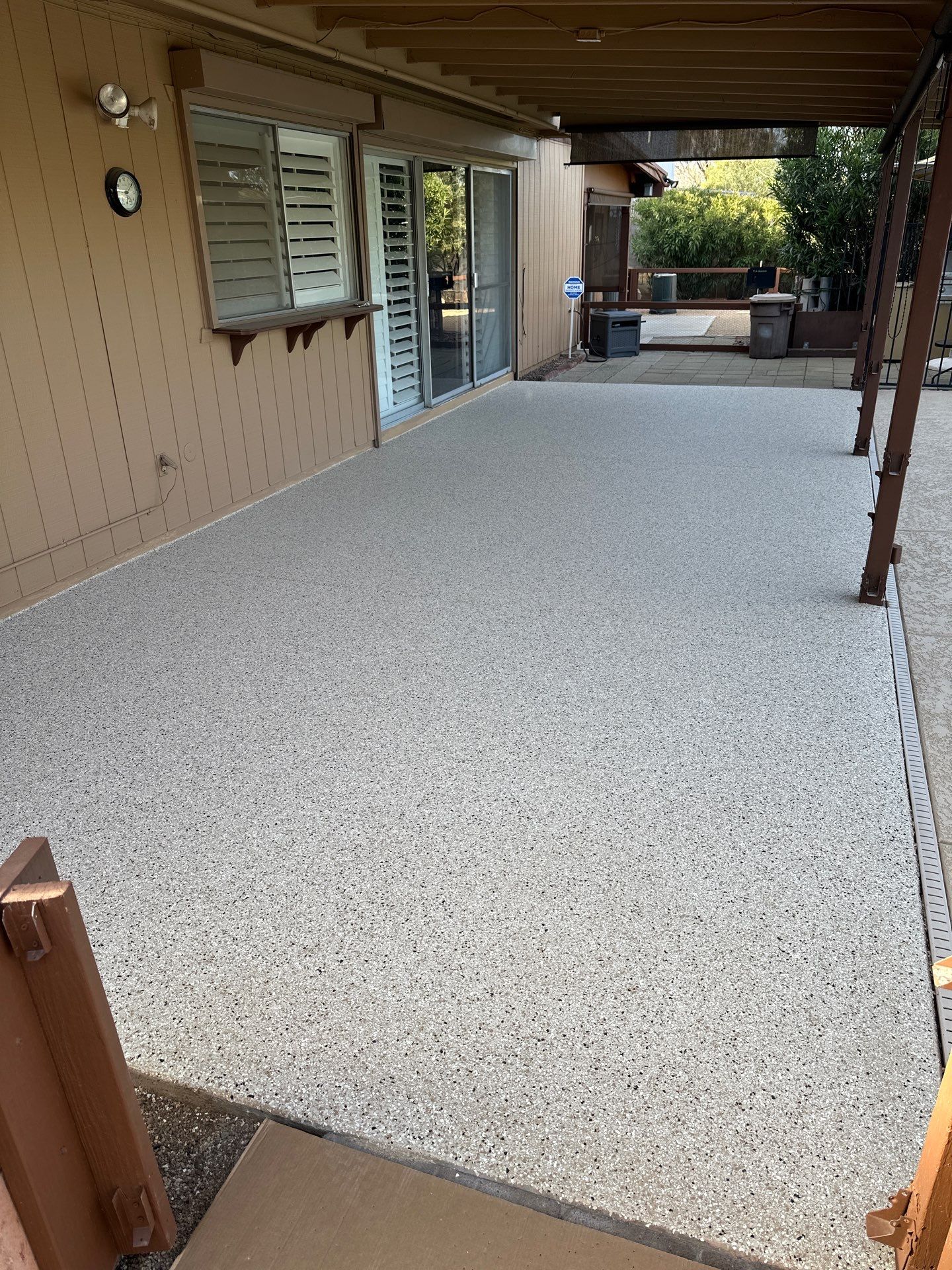 Concrete Coating using Resinwerks by Crash of Rhinos Painting & Garage Floors