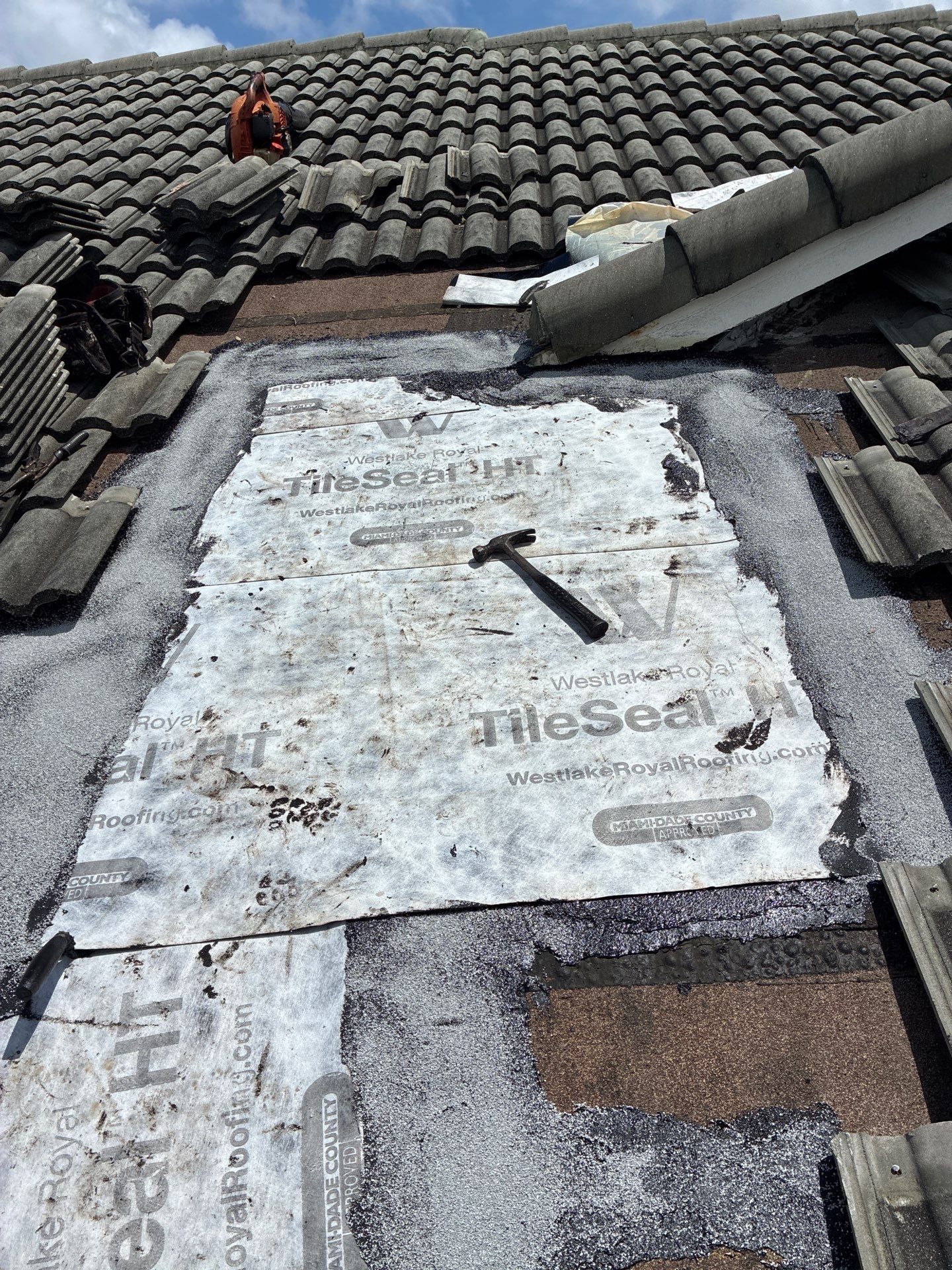 Concrete Tile Roof Leak Repair and Decking Replacement in Boca Raton by Aastro Roofing