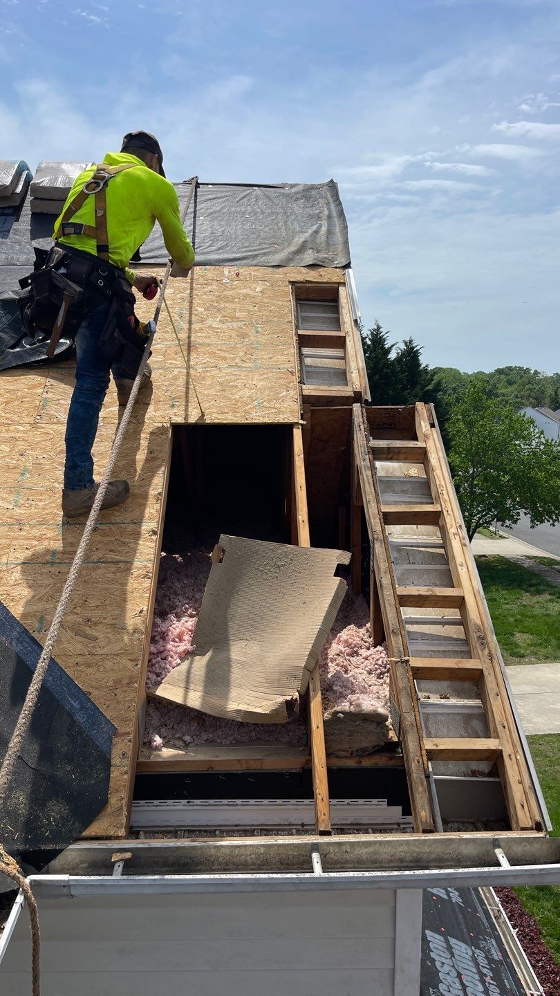Roof and gutter replacement by hail damage by Just Brilliant Restoration JBR