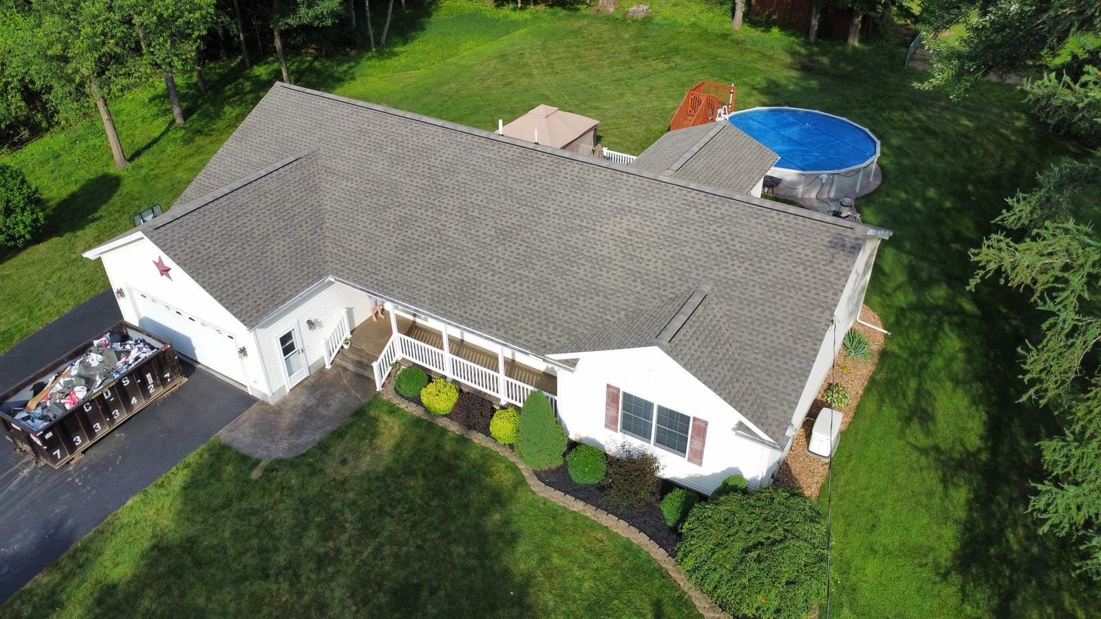 🔨 Full Roof Replacement with GAF HDZ Shingles in Marcy, NY 🏠 by Alpha Omega Roofing LLC