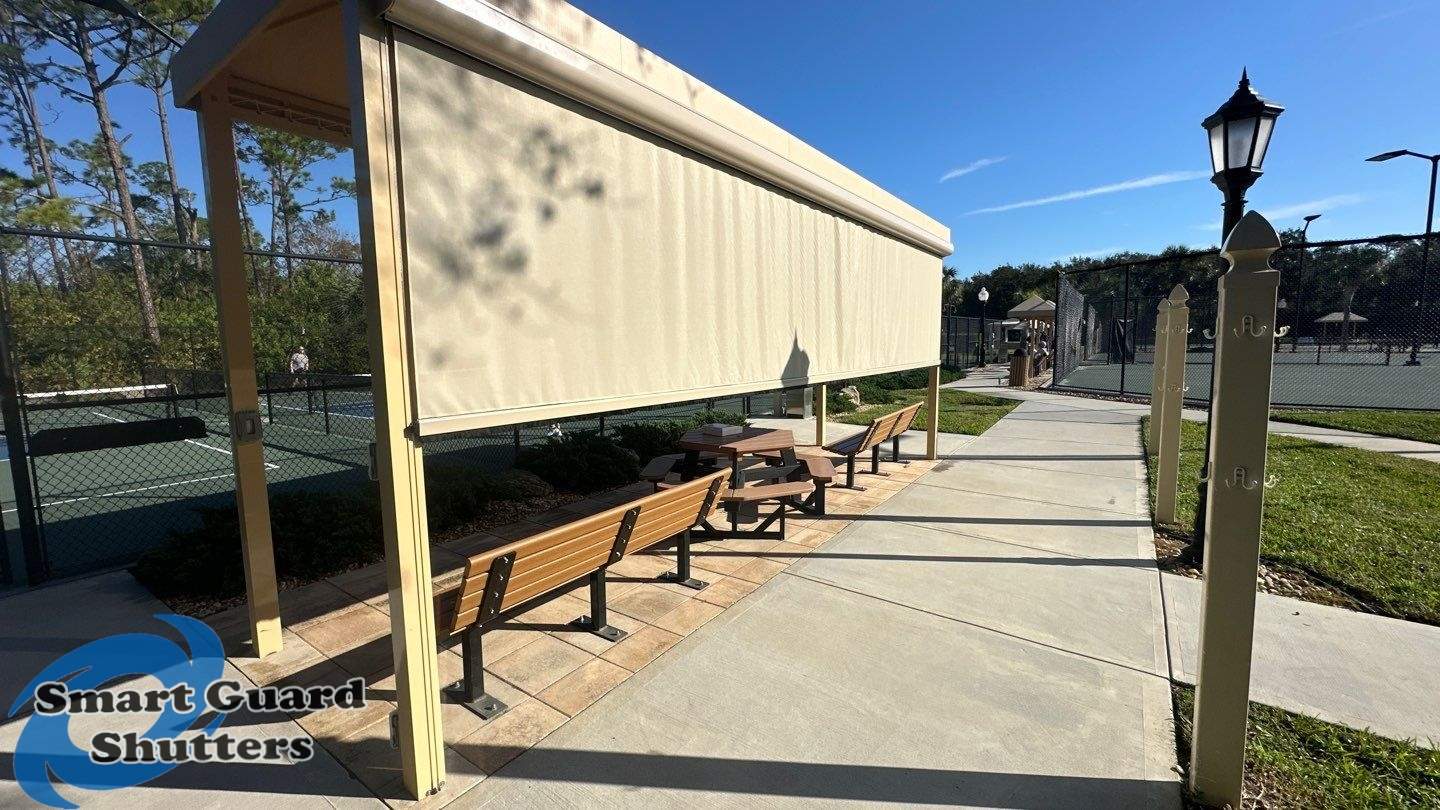 Retractable Sun & Bug Screen  by Smart Guard Shutters