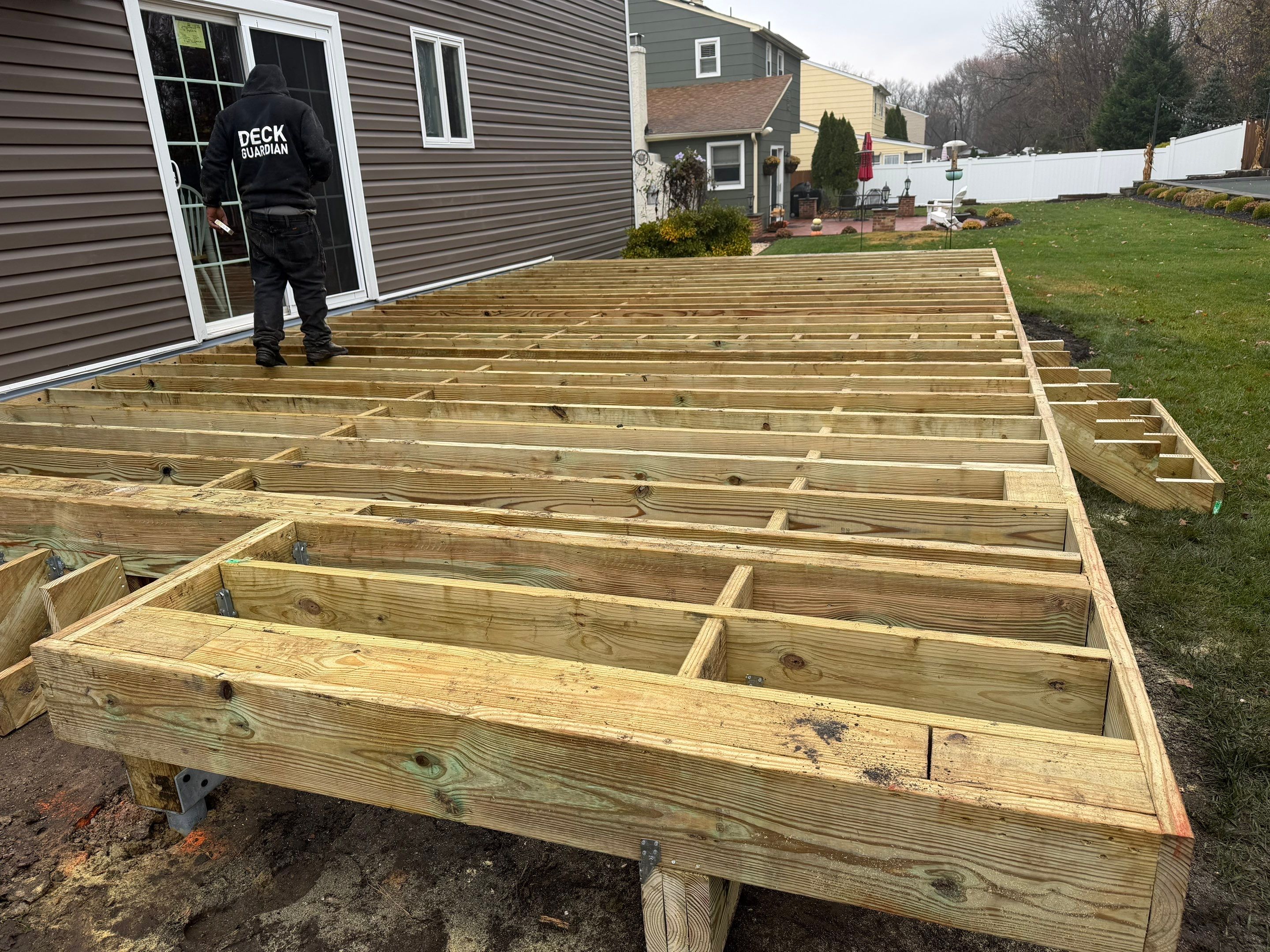 New Deck in Delaran NJ by deck guardian