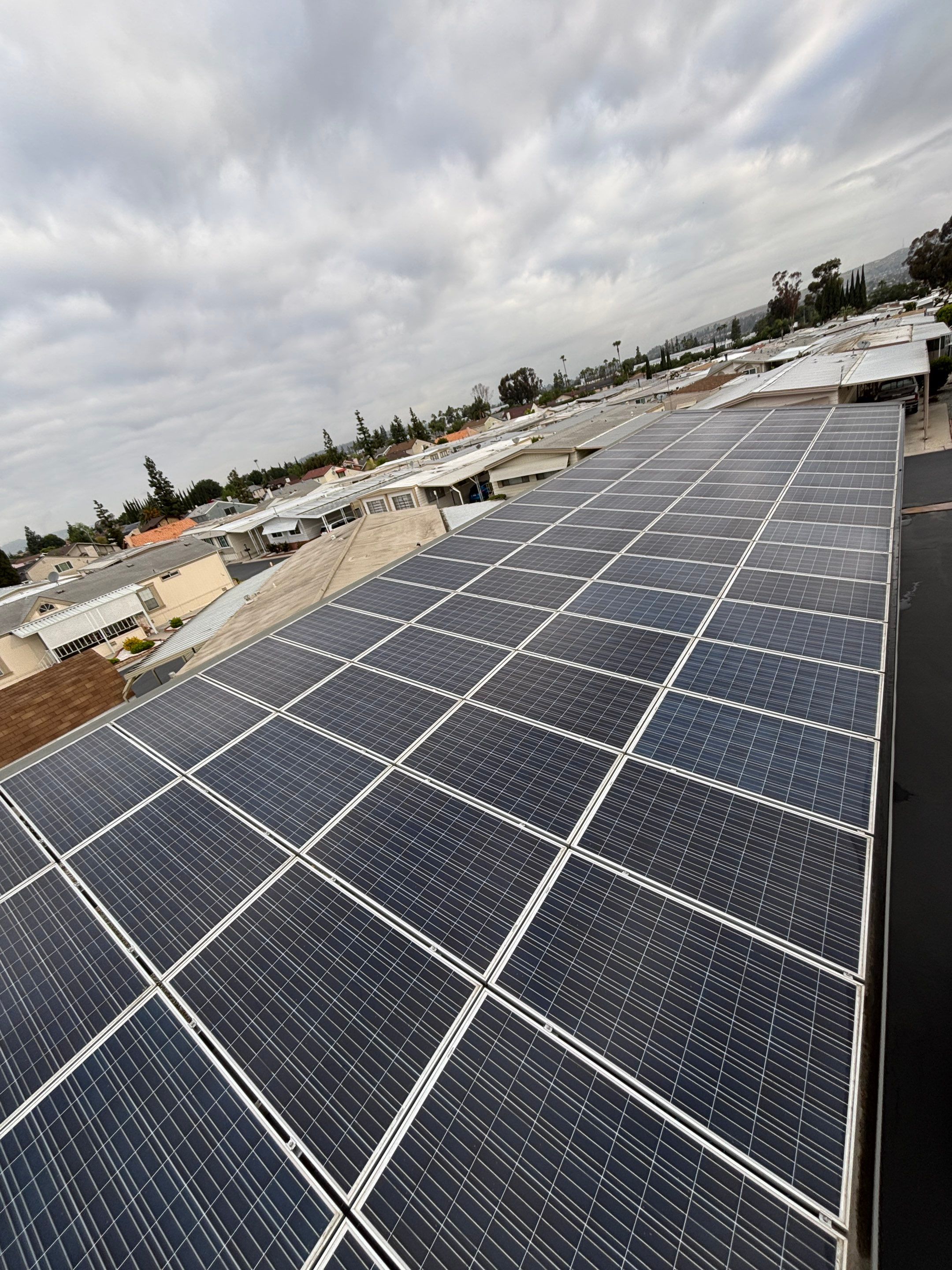 Commercial Solar Cleaning in Rowland Heights for Mobile Home Park by Palm Coast Solar Cleaning