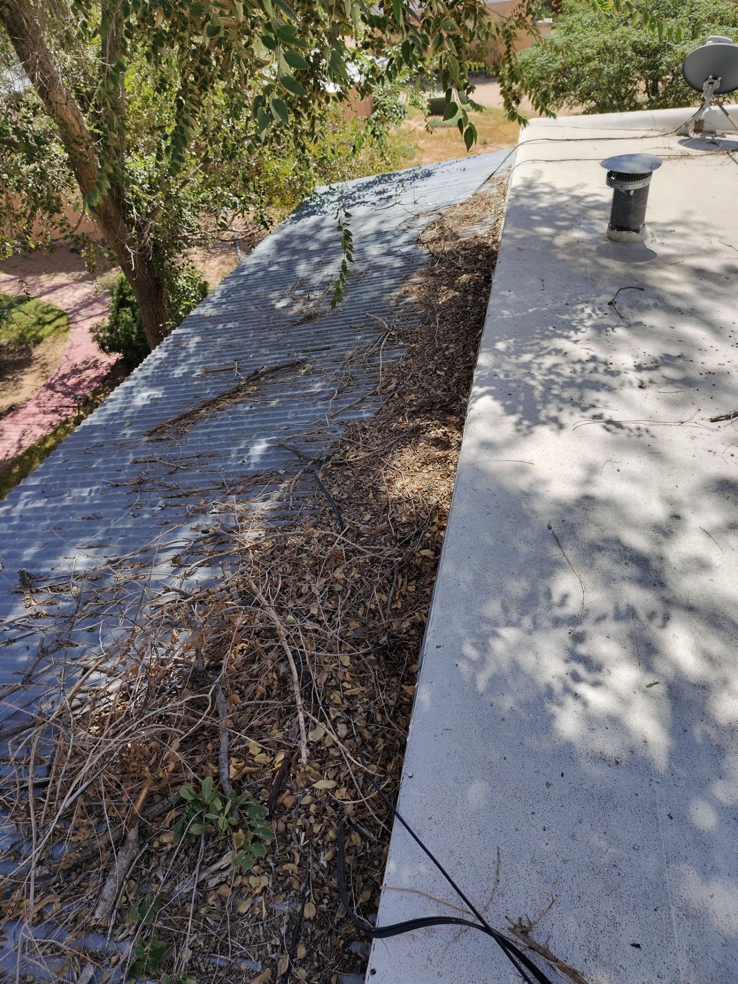 Residential roof application by SPF Services 