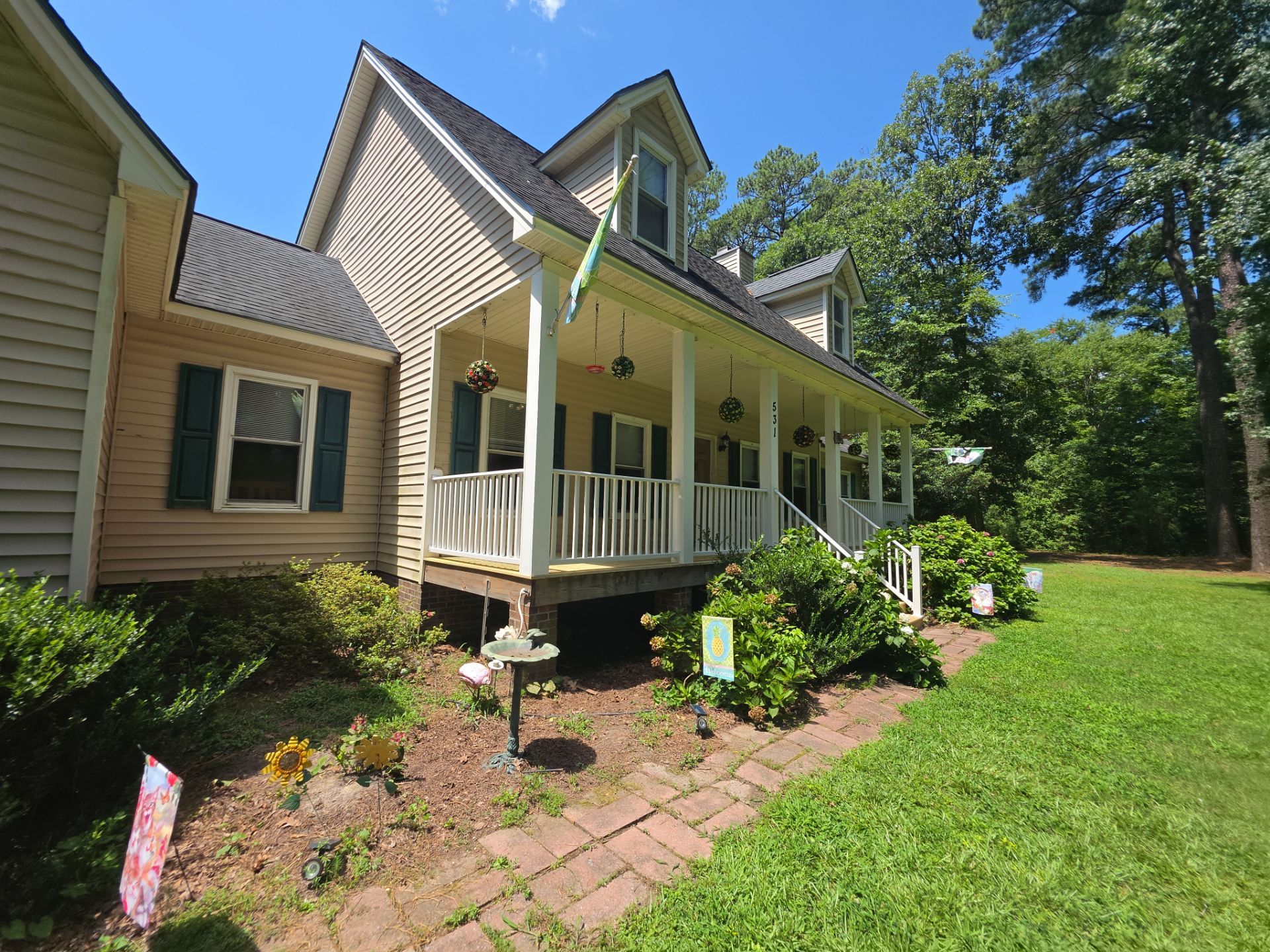 Front Porch Deck Resurfacing and Wood Stair Installation in Battleboro by The Remodeling Company