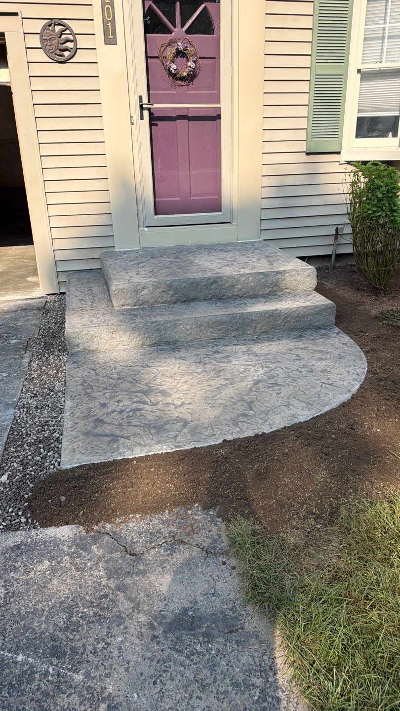 Brighton Oxford Slate Stoop by NG Masonry & Construction LLC