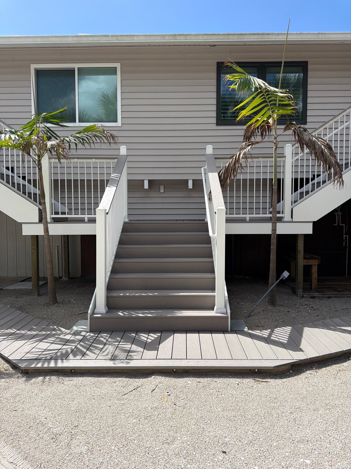 Elevated Deck and Composite Staircase Replacement in Placida Florida by Smirnov Construction Inc