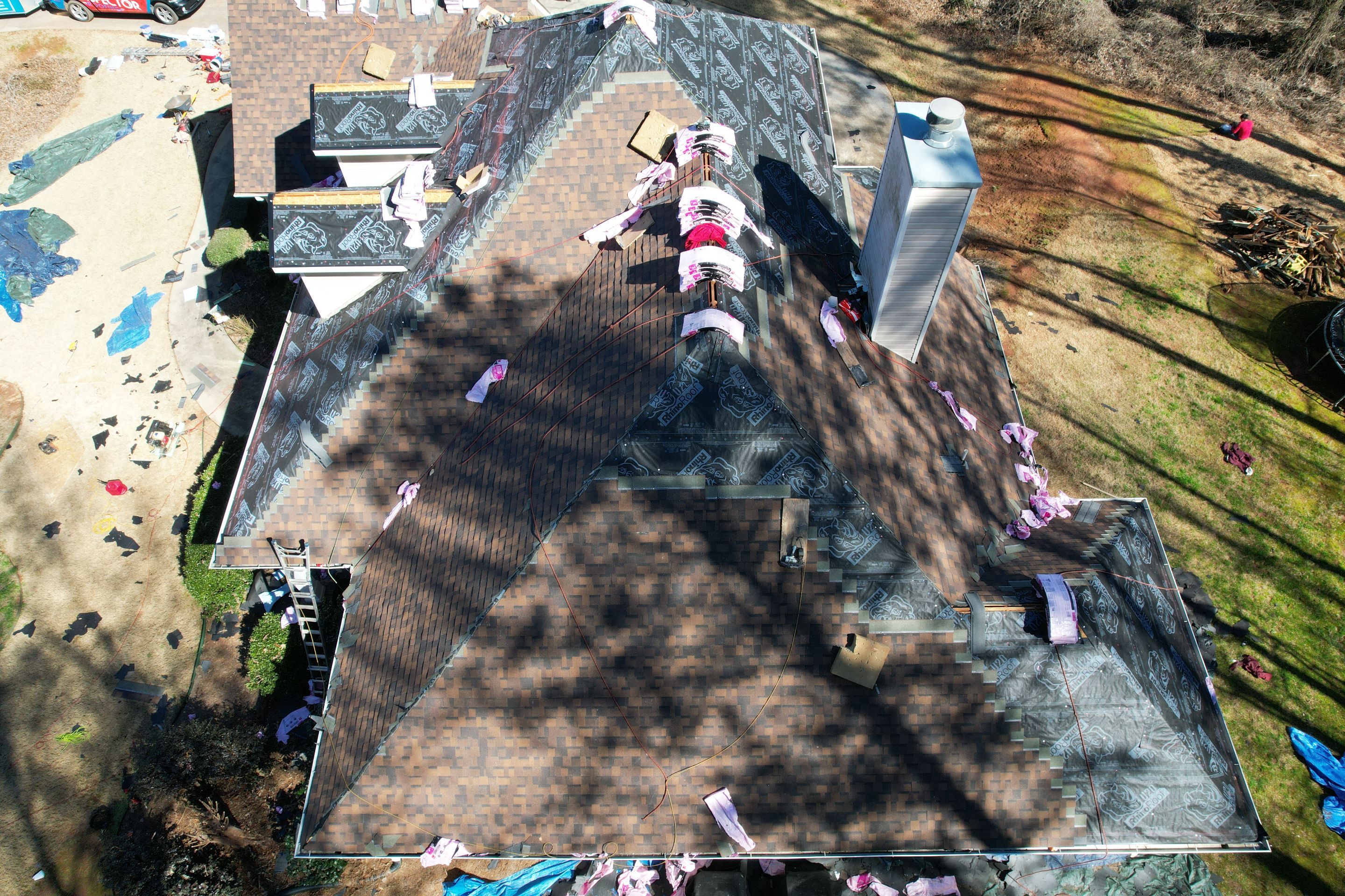 Residential Roofing Installation using Owens Corning by Inspector Roofing and Restoration