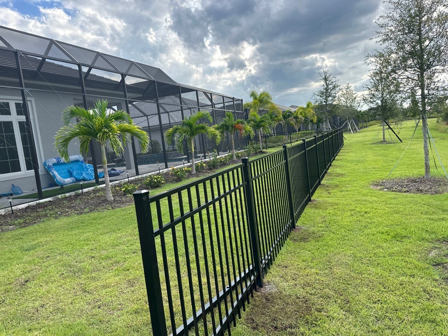 Aluminum Fence Installation using 3 Rail Aluminum Fence by Asap fence and gates, LLC