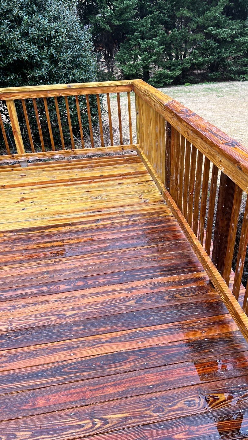Painted Deck blasted, then sealed by DuraSeal
