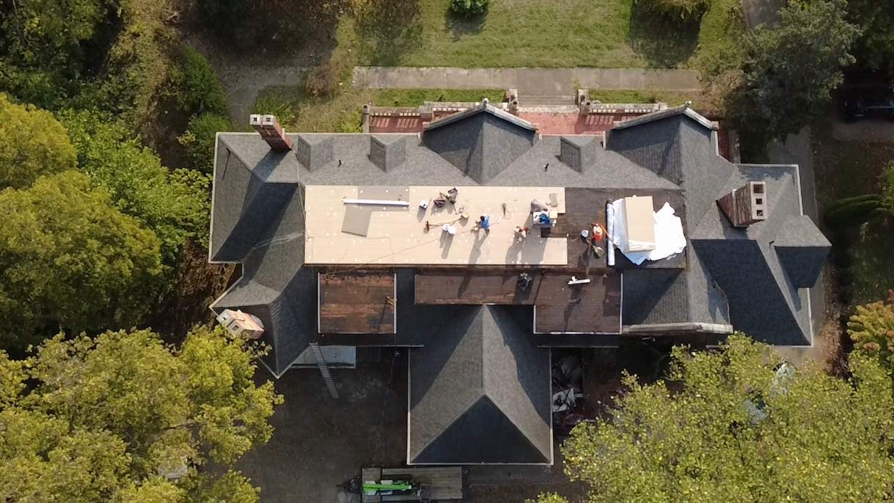 Middletown Mansion Restoration Project - Low Slope Roof by Level Up Roofing and Restoration Services LLC