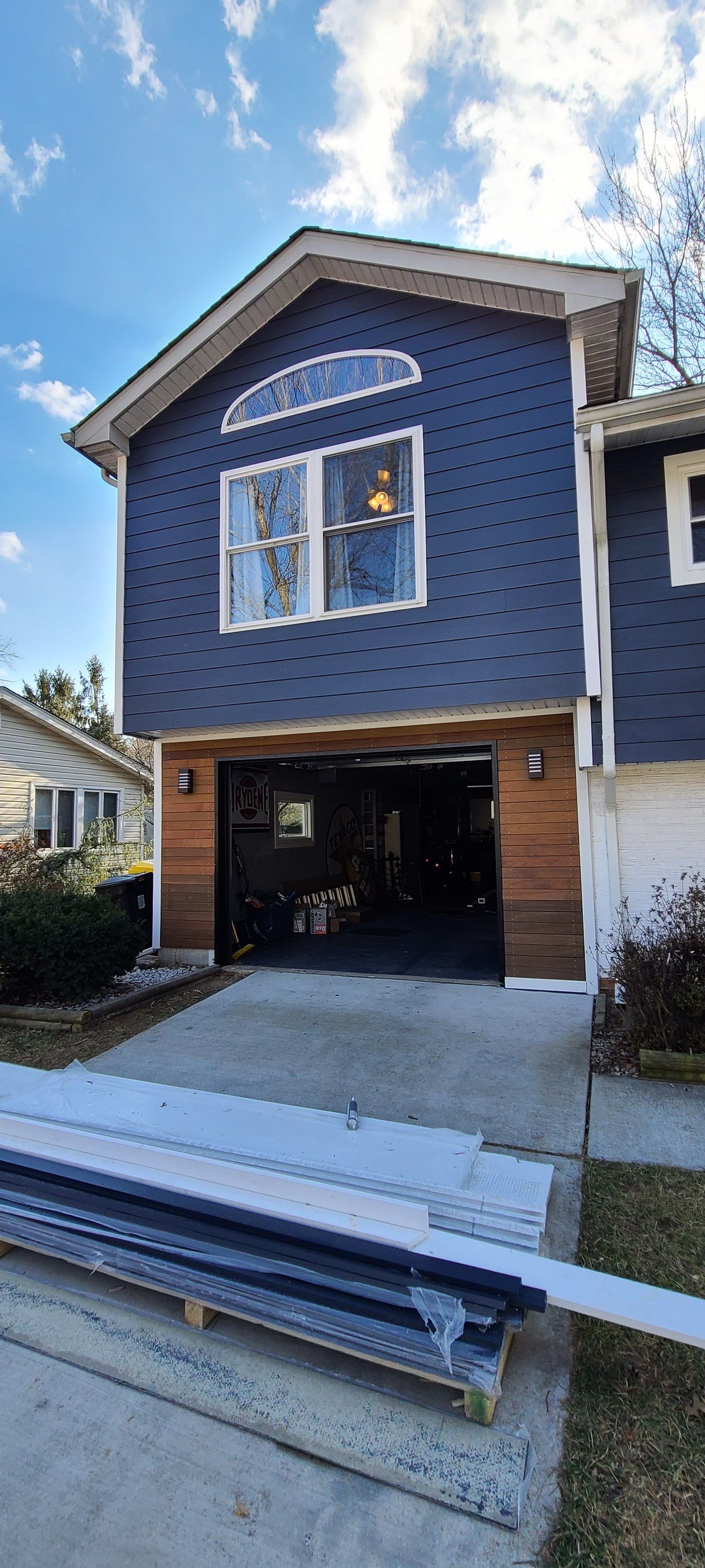 Siding Installation using James Hardie Siding with IPE accents by Window Depot of Annapolis
