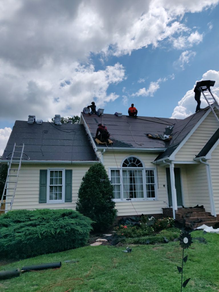 Residential Roofing Installation using Roof Installation by American Roofing NC