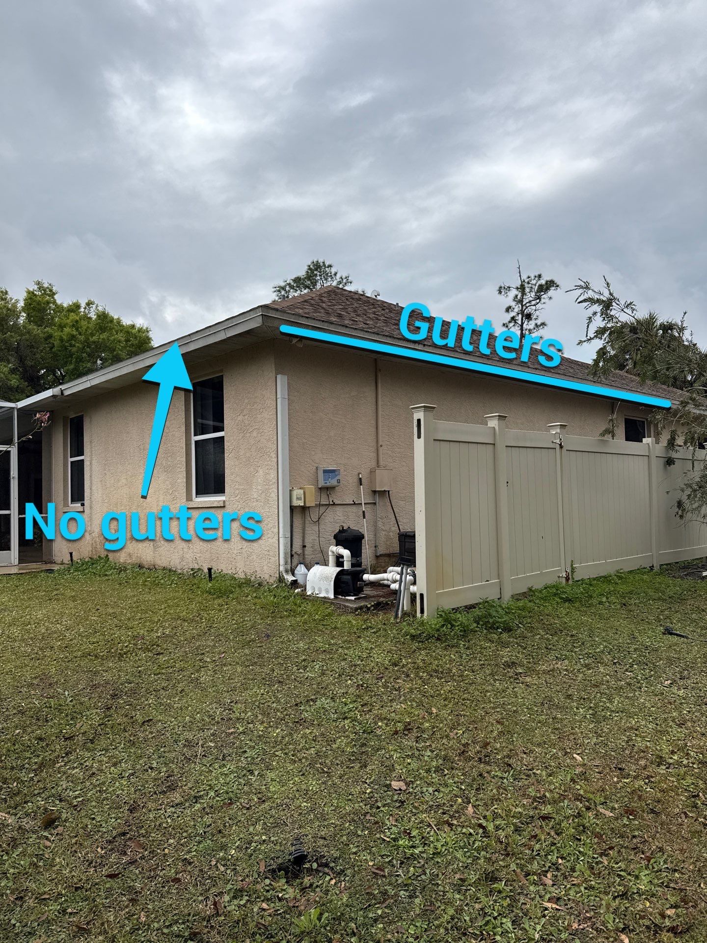 6 Inch Seamless Gutters using K-Style Seamless Gutters in Naples FL by Gutter Professors