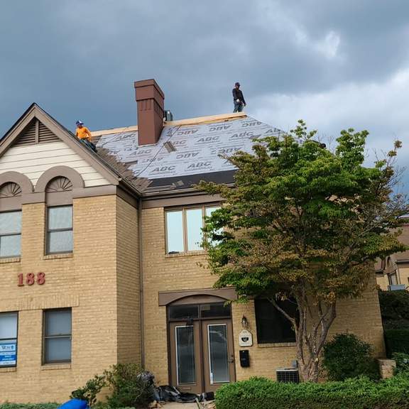 Commercial Roofing Installation using 50 Mill white Duro-Last roofing membrane by Roof Right Inc