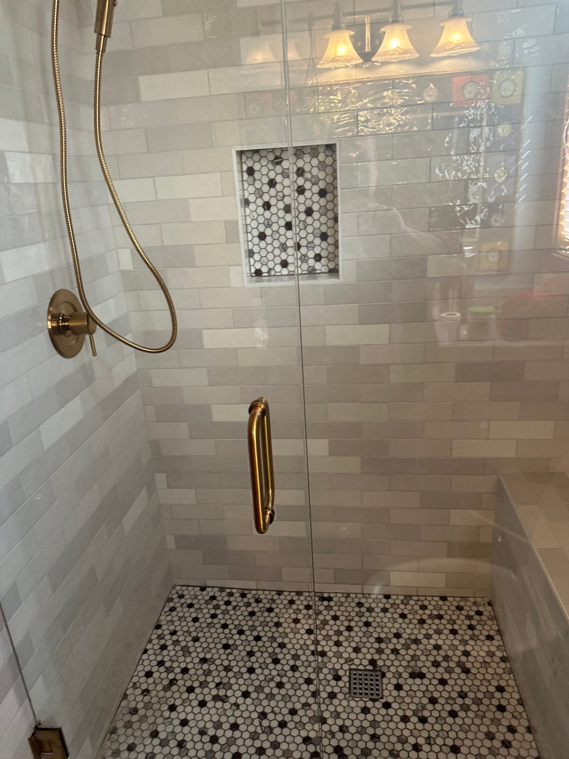 Shower Restoration In Atlanta (pan leaked) by Baxter Professional LLC