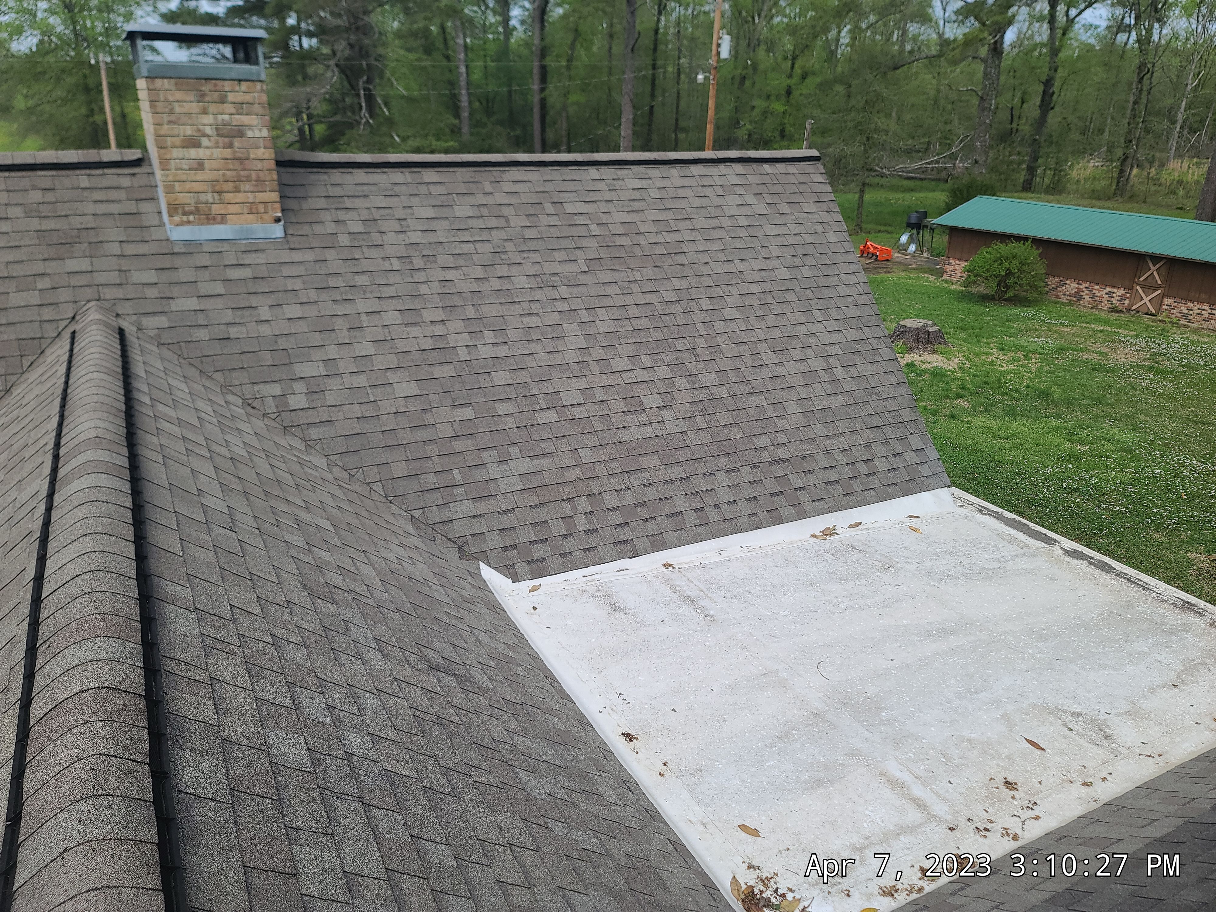 Residential Roofing Installation using 50 mil PVC by Hostetler Roofing