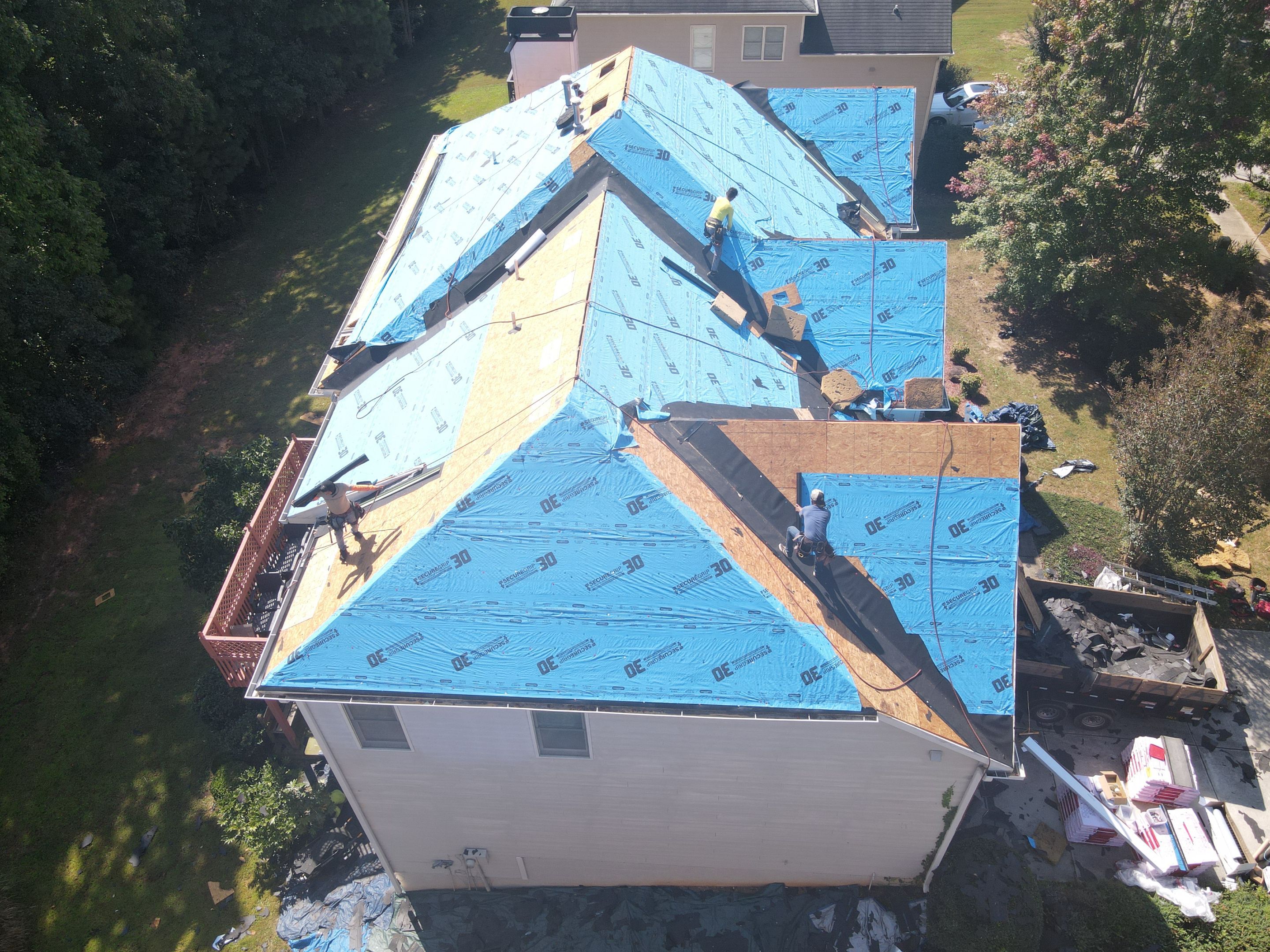 Residential Roofing Installation using Owens Corning by Inspector Roofing and Restoration