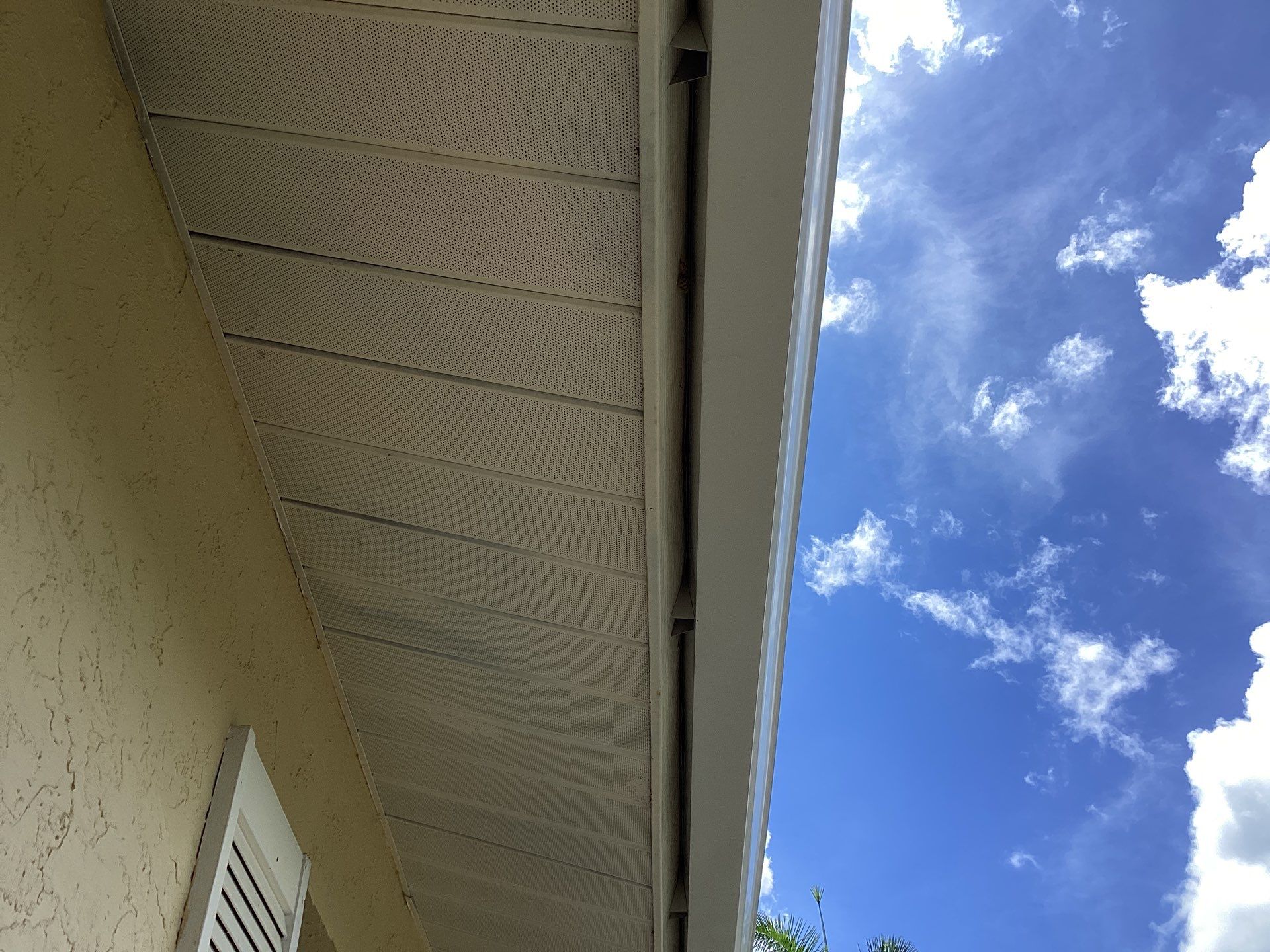New Soffit and Fascia and White Gutters  by Gutter Professors