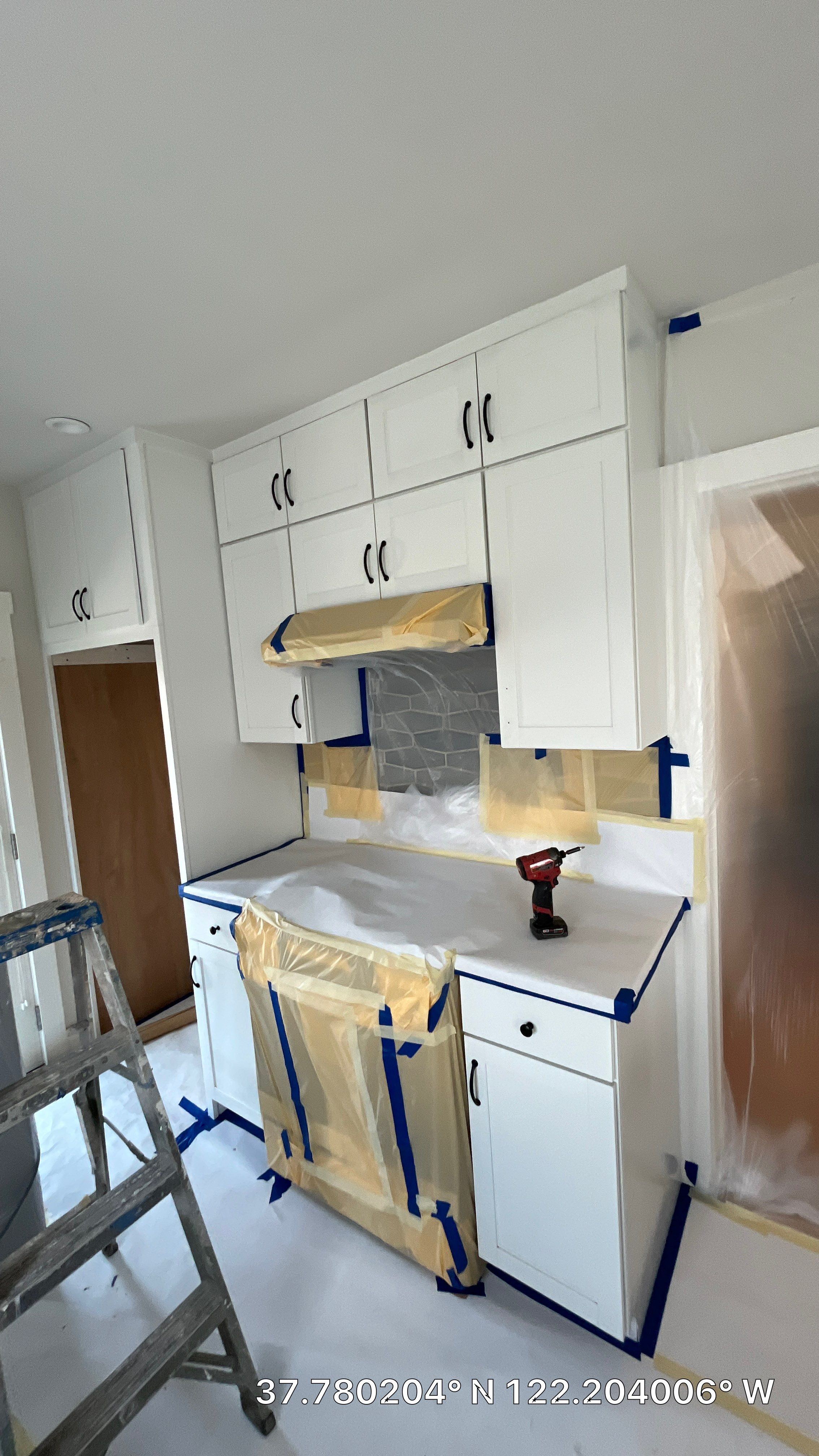 Custom Cabinet Painting  by Herrera’s Bay Area Painting inc.